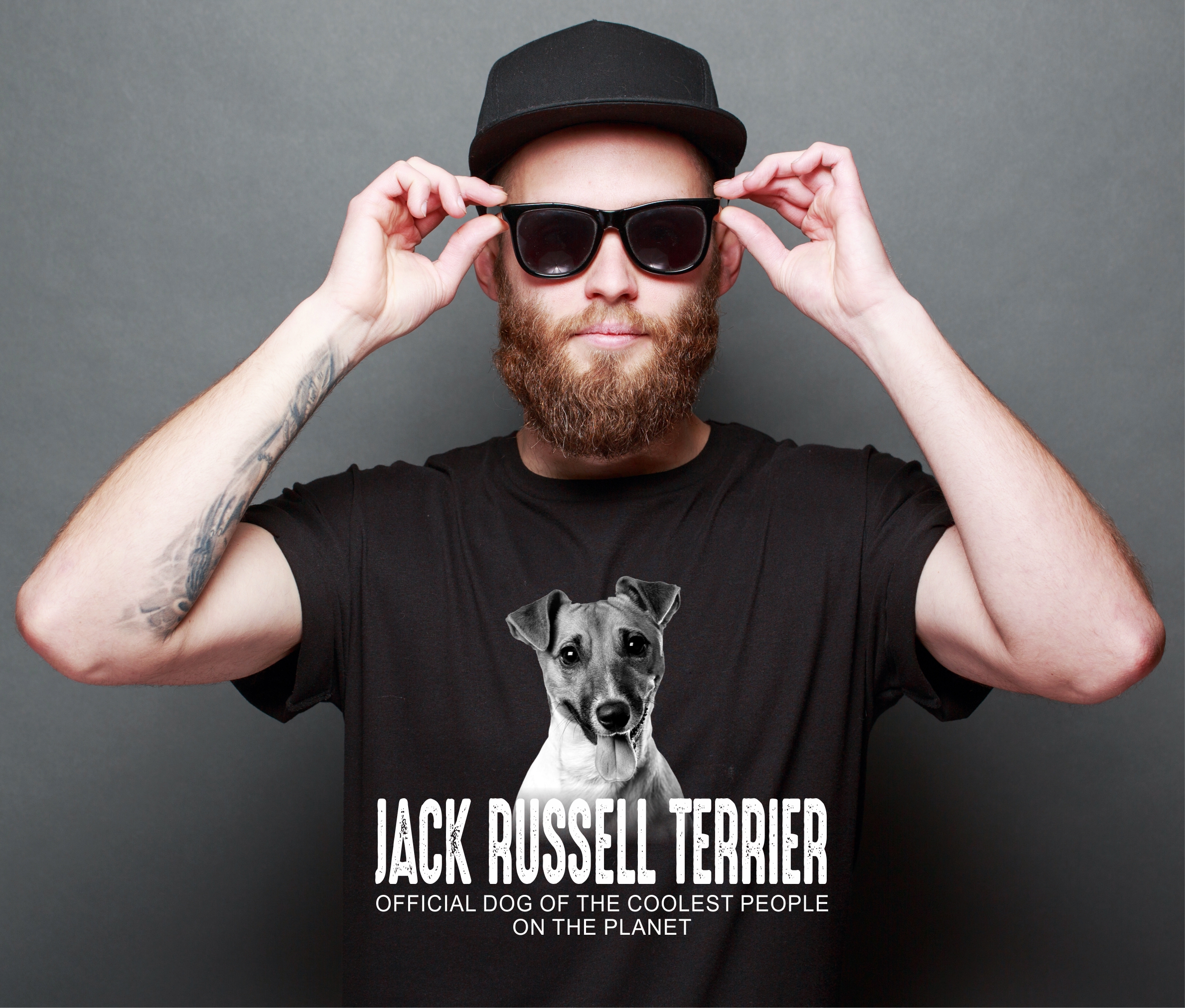 Jack Russell Terrier JRT Jacky Jackie Russel Dog cool Leute lustig Shirt T-Shirt Hundemotiv Siviwonder