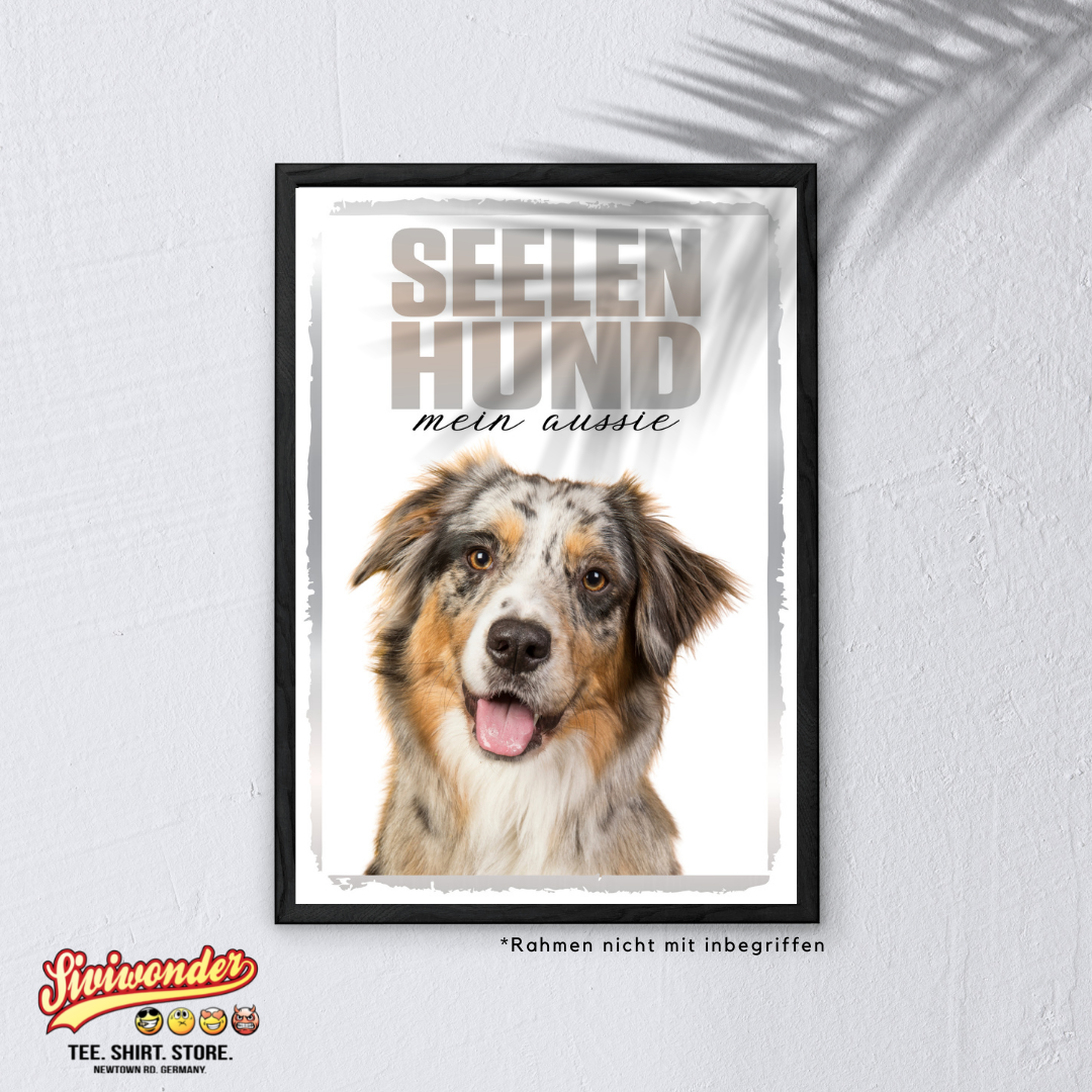 Australian Shepherd 4 Seelenhund Dog Schild Spruch Türschild Hundeschild Warnschild Soulmate