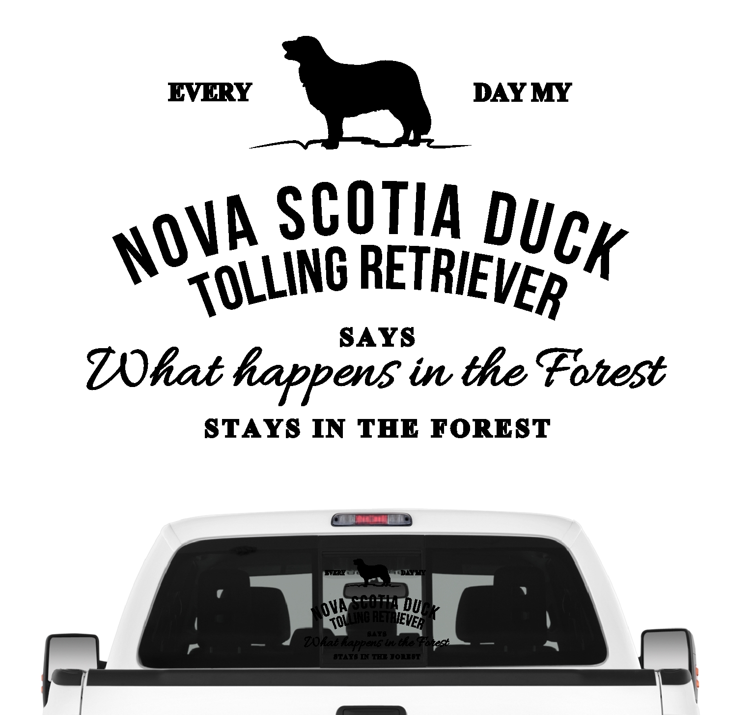 Novia Scotia Duck Tolling Retriever Aufkleber Vintage Hundeaufkleber Folie