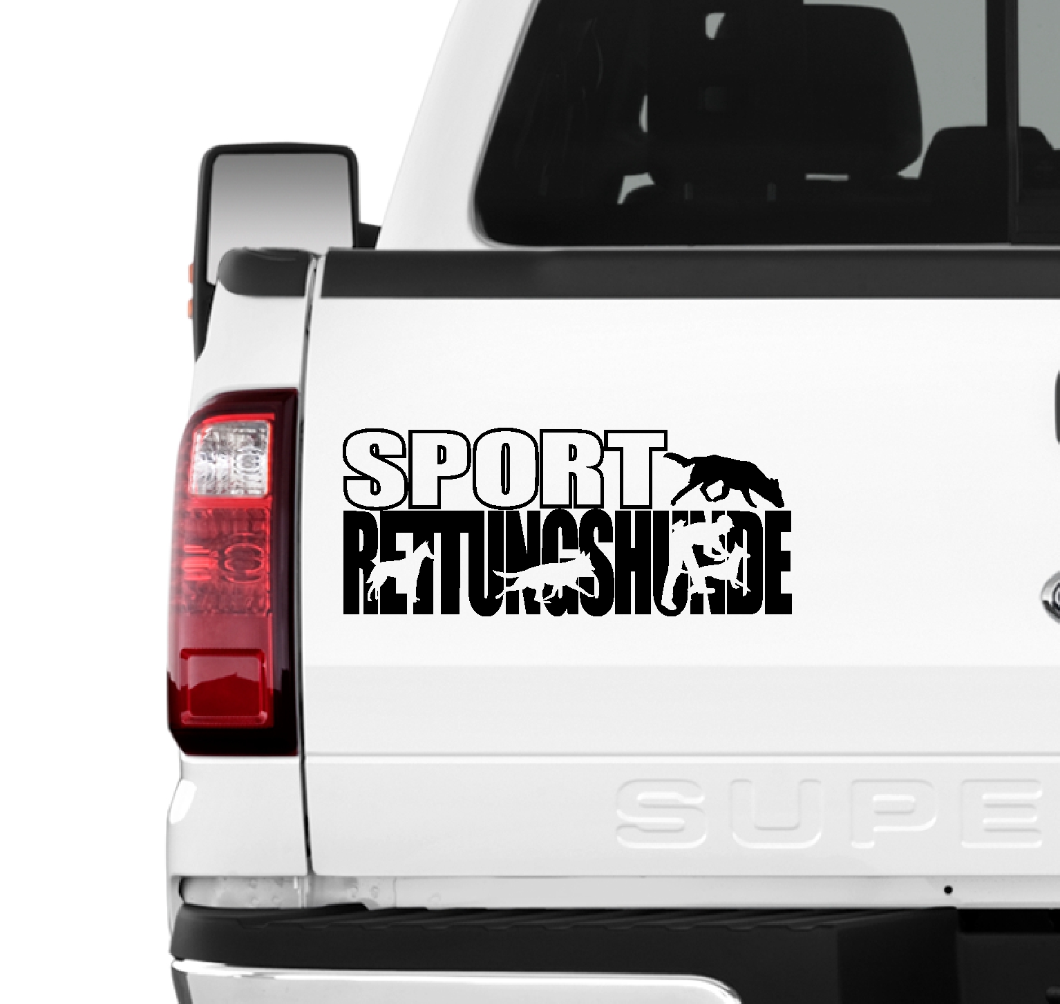 Sportrettungshunde Hundesport Auto Aufkleber Hund Folie Mantrailing Suchhunde