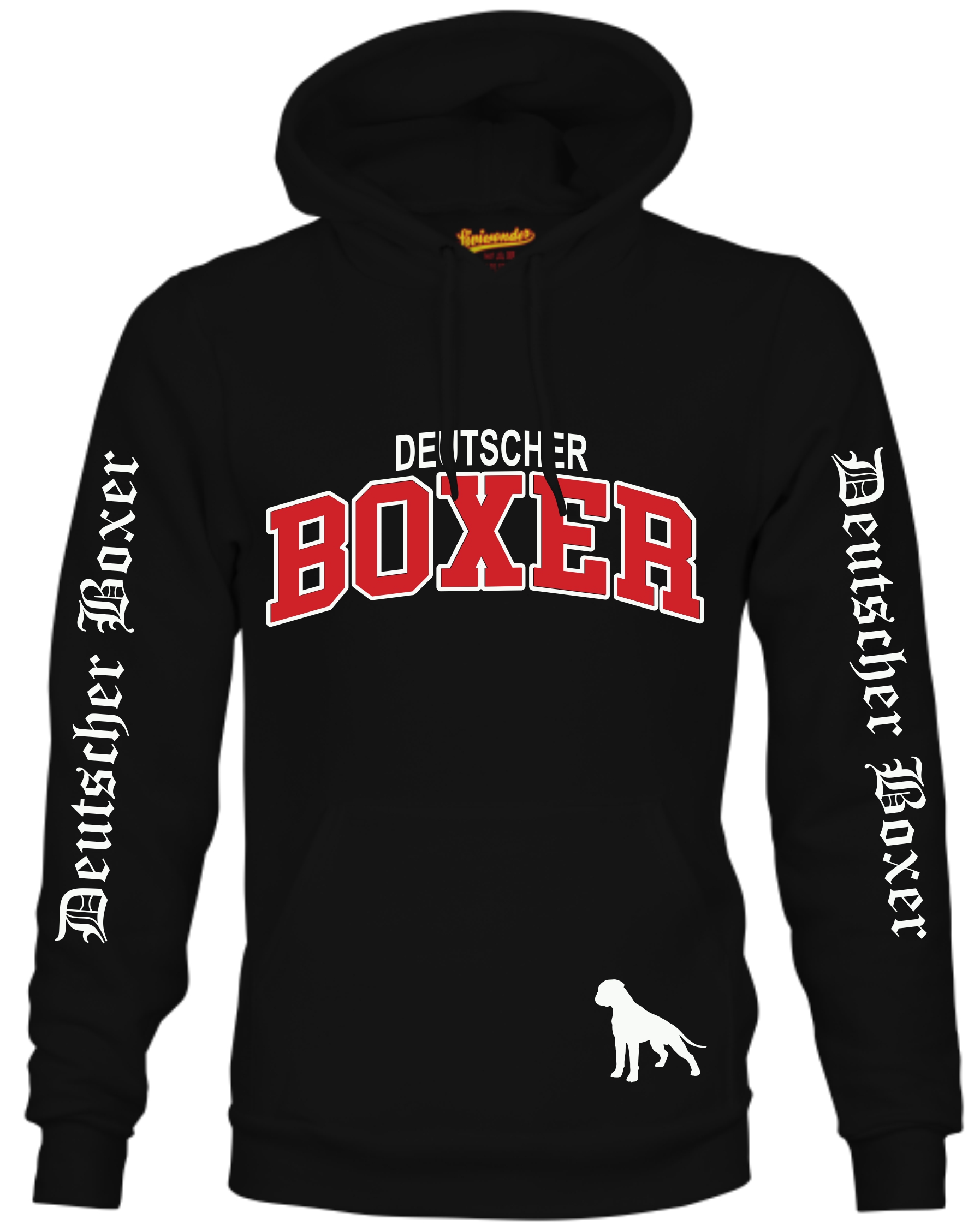Boxer deutscher german Dog Hoodie Unisex Sweatshirt Extreme Hundemotiv