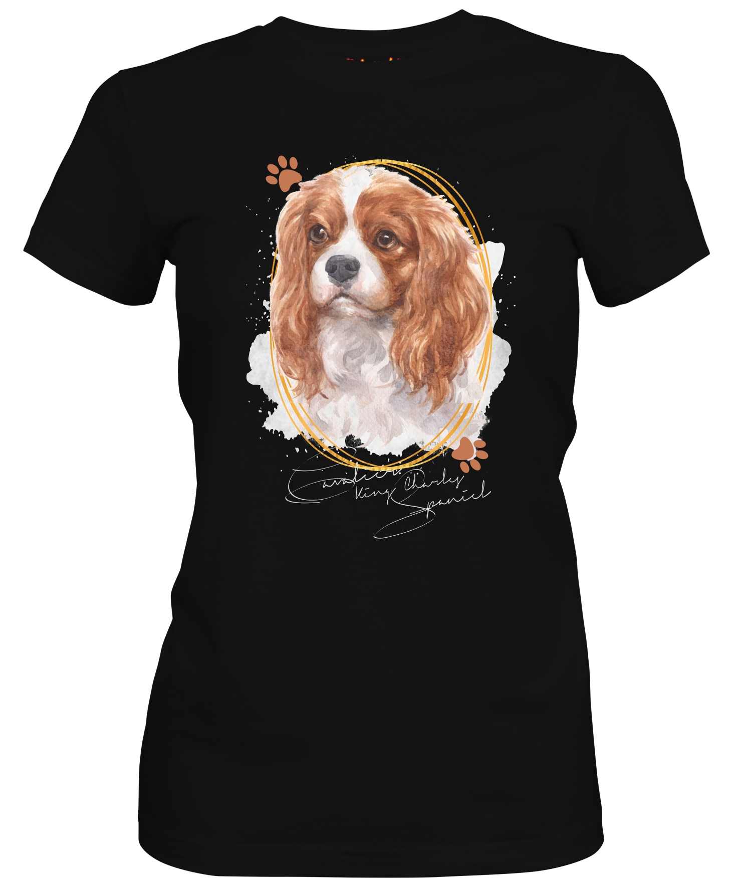 Damen Shirt CAVALIER KING CHARLES SPANIEL Signature Dogs Motiv by SIVIWONDER