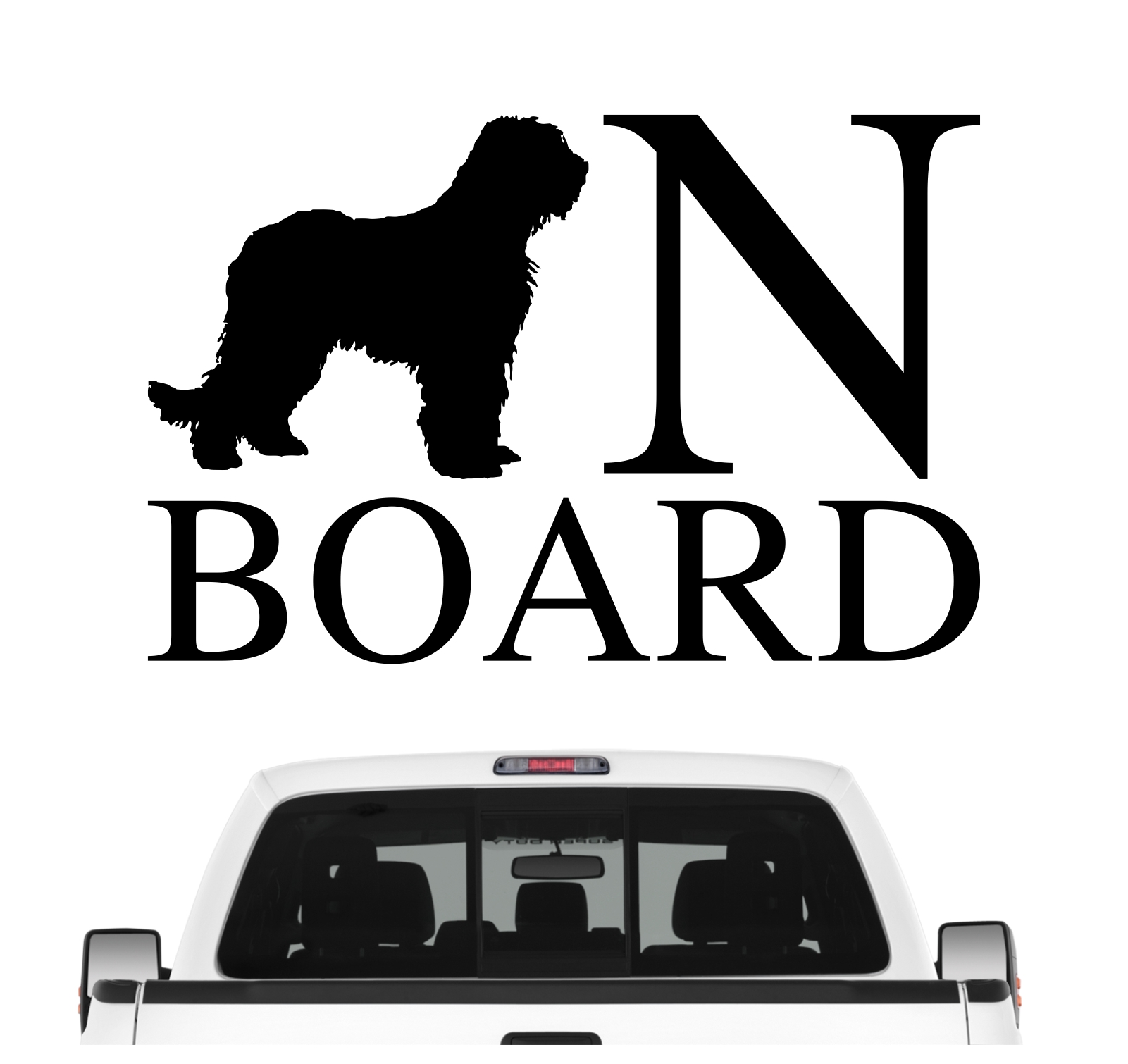 Briard  Board Auto Aufkleber Hund Folie Wandtattoo Tattoo Sticker Berger De Brie