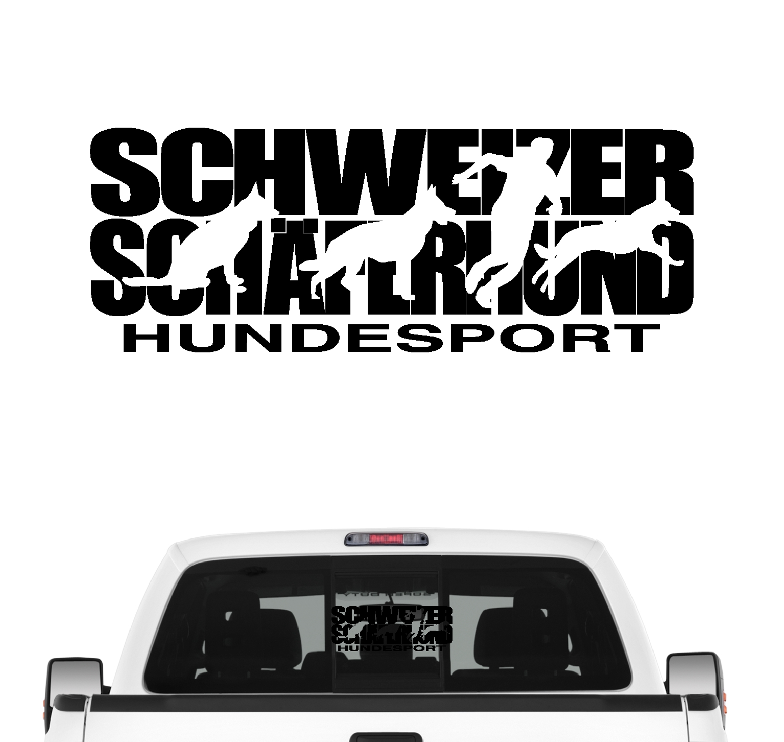 Schweizer Schäferhund Hundesport Auto Aufkleber Hund Folie Berger Blanc Suisse