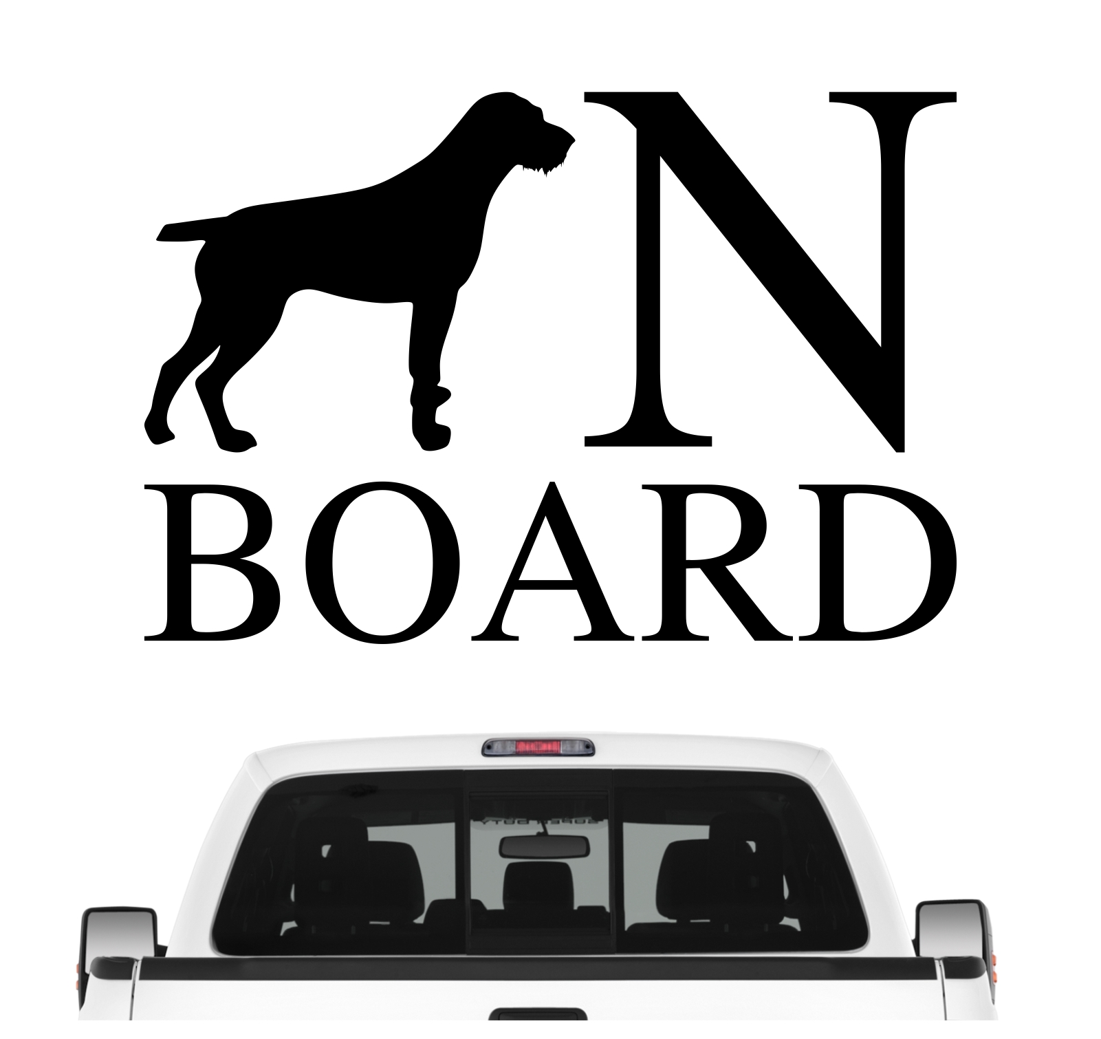 Deutsch Drahthaar Board Auto Aufkleber Hund Folie Wandtattoo Tattoo Sticker DD Deutscher Drahthaar Deutscher Drahthaariger Vorstehhund Drahthaar German Wirehaired Pointer Jagdhund Jäger