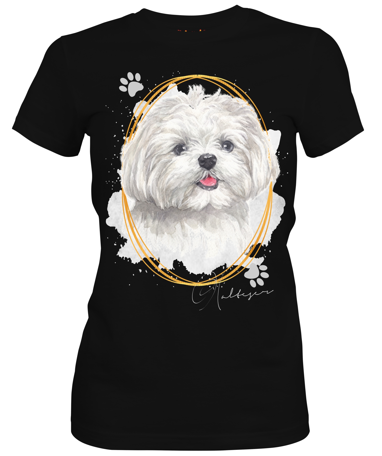 Damen Shirt MALTESER Signature Dogs Motiv by SIVIWONDER