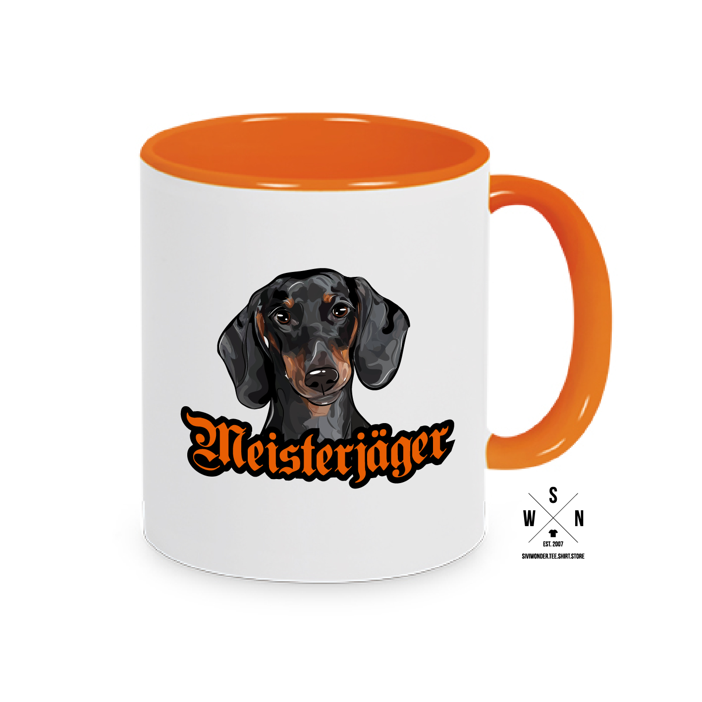 Tasse Kaffebecher MEISTERJÄGER Dackel Dachshund