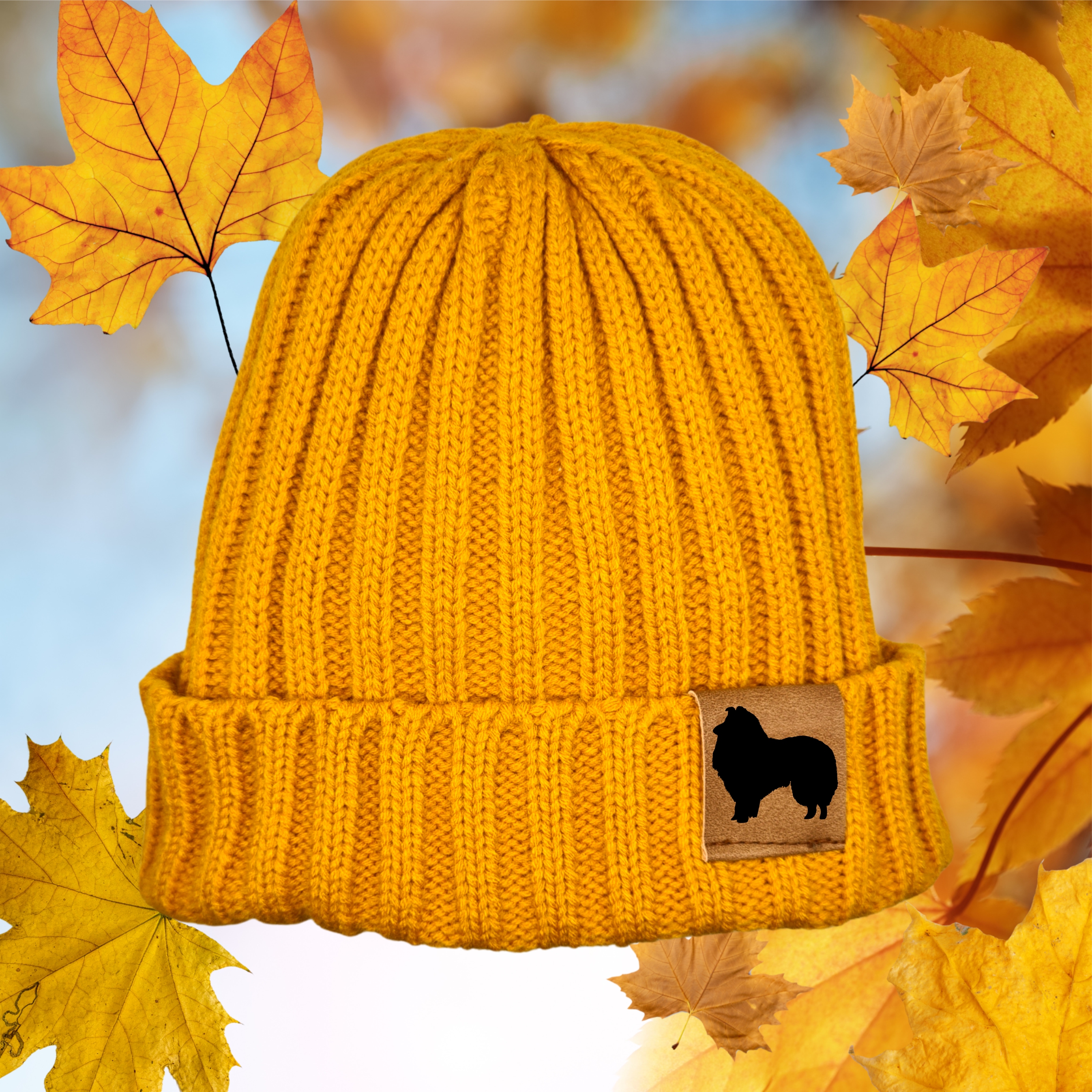 Strickmütze "Sheltie Shetland Sheepdog"  Beanie Mütze Urban Witzig Spruch Warm Winter Herbst Farben