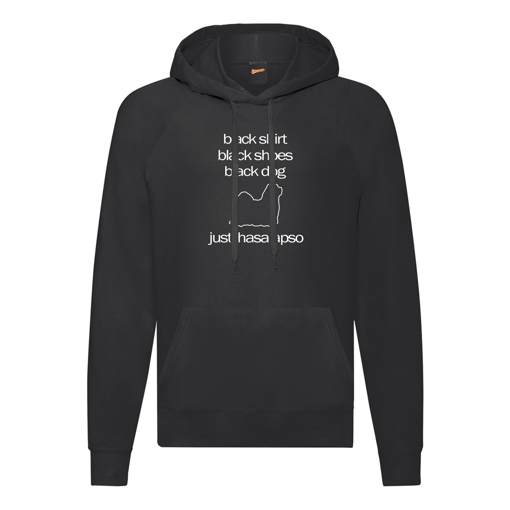 Lhasa Apsos Black Dog Unisex Sweater Siviwonder Tibet Lhasa lion dog