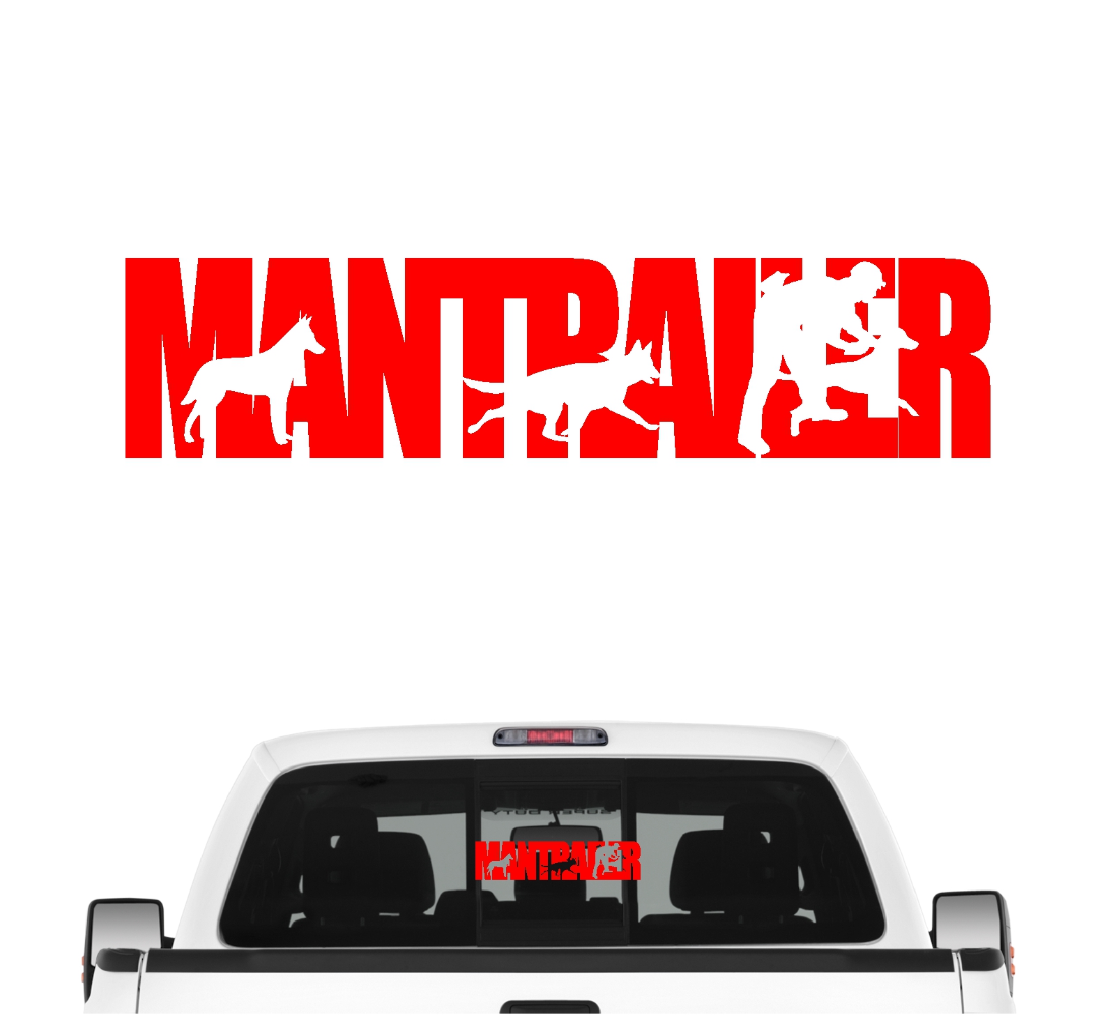 Mantrailer Team Hundesport Auto Aufkleber Hund Folie Rettungshund Suchhund