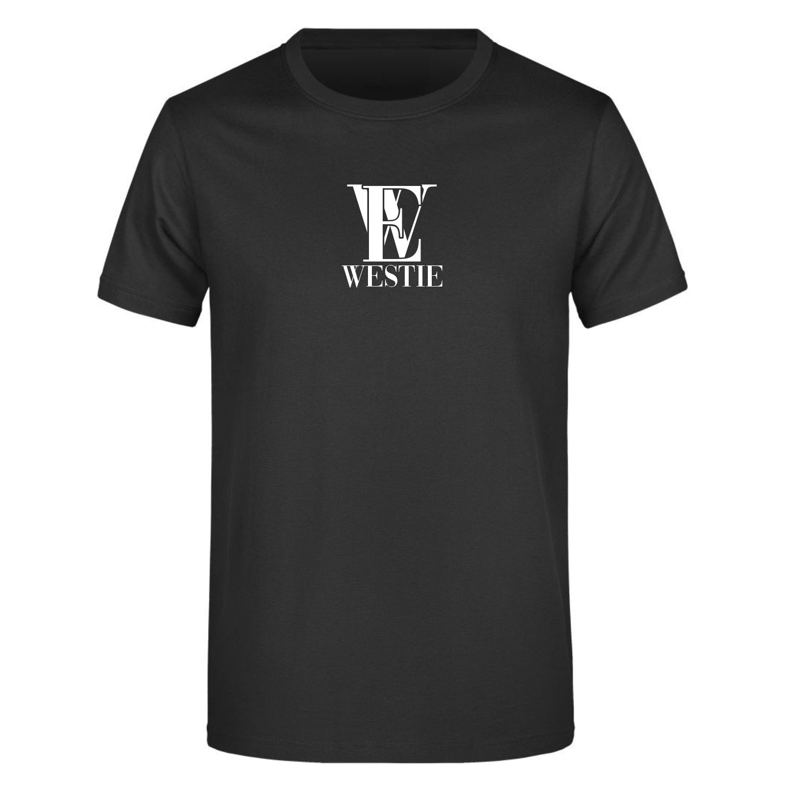 Westie Initialien Unisex Shirt Hundemotiv Dog Hundemotiv Modern Hunde