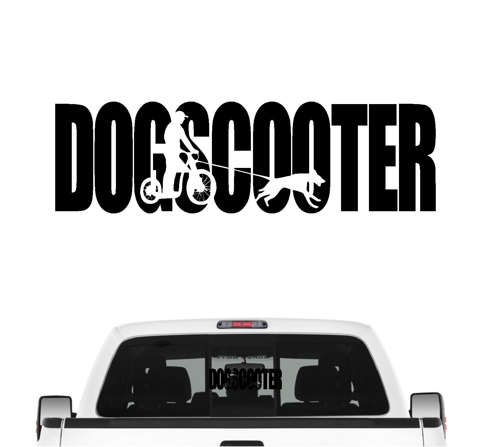 Dogscooter Hundesport Autoaufkleber Hund Folie Aufkleber Zughundesport Jöring