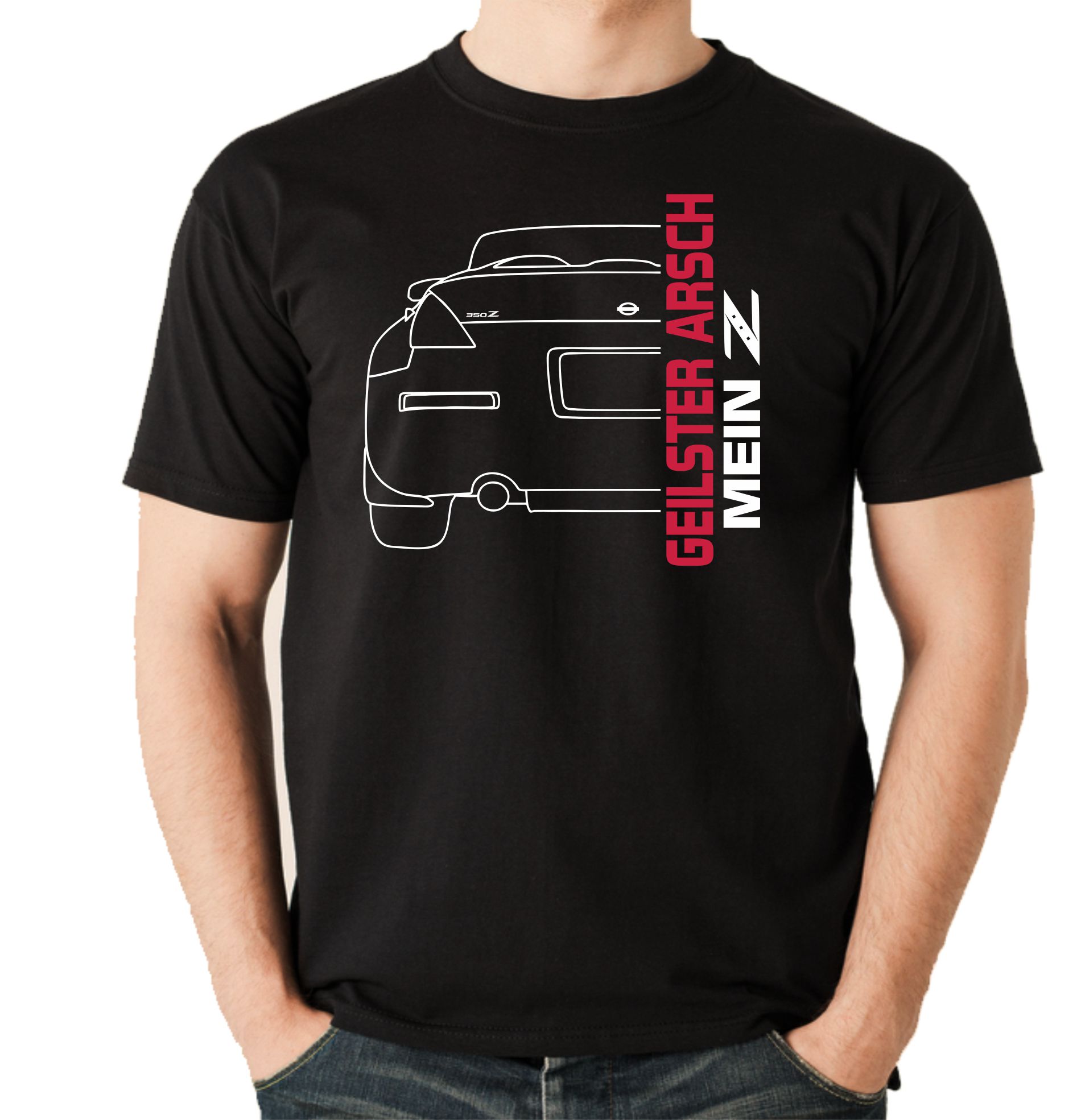 Unisex T-Shirt 350Z geilster Arsch Auto Driften Spruch
