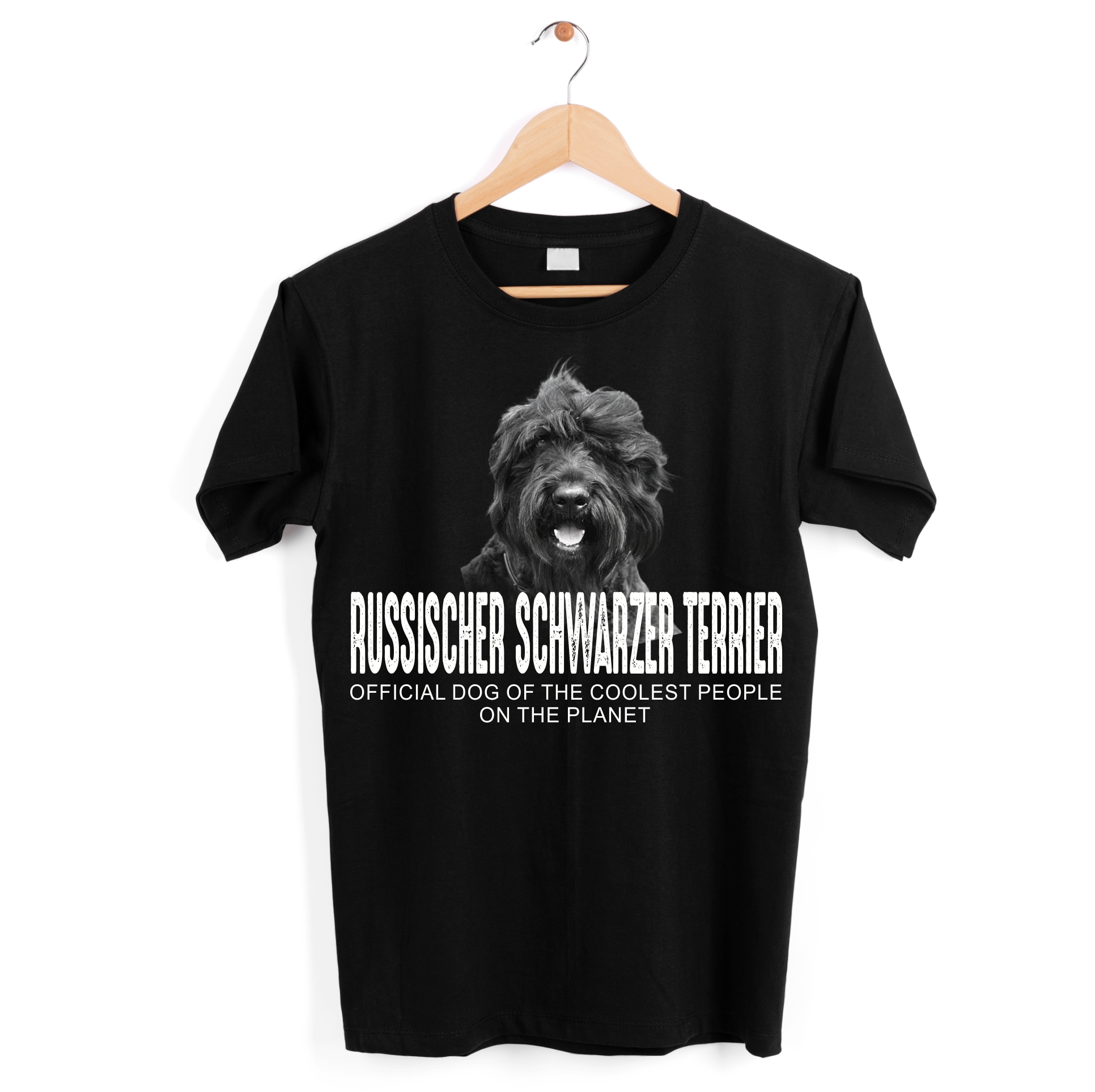 Unisex T-Shirt Russischer Schwarzer Terrier cool Leute lustig Hundemotiv Siviwonder
