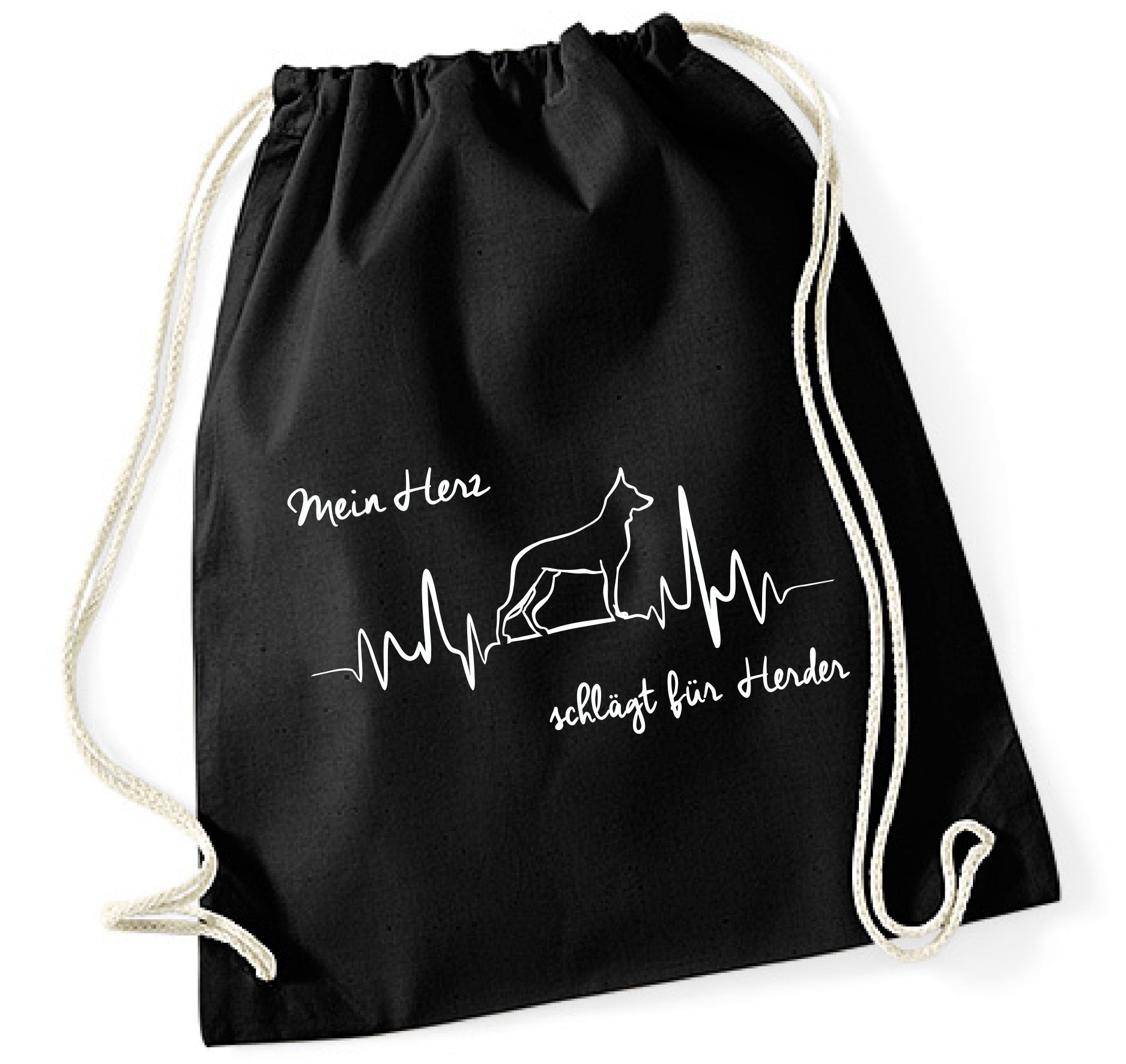 HOLLANDSE HERDER TURNBEUTEL HEARTBEAT EKG by SIVIWONDER