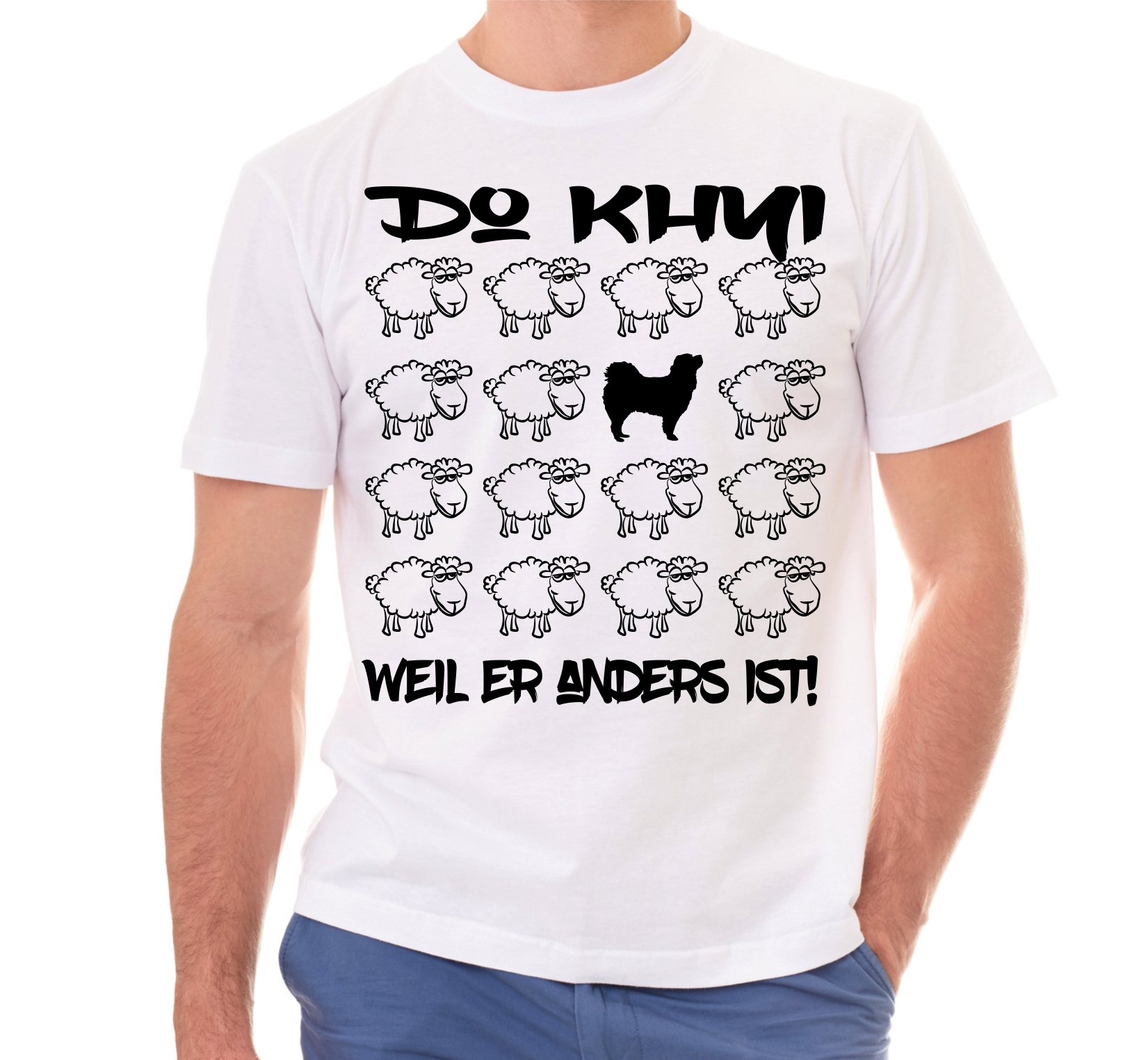 DO KHYI UNISEX T-SHIRT BLACK SHEEP by SIVIWONDER