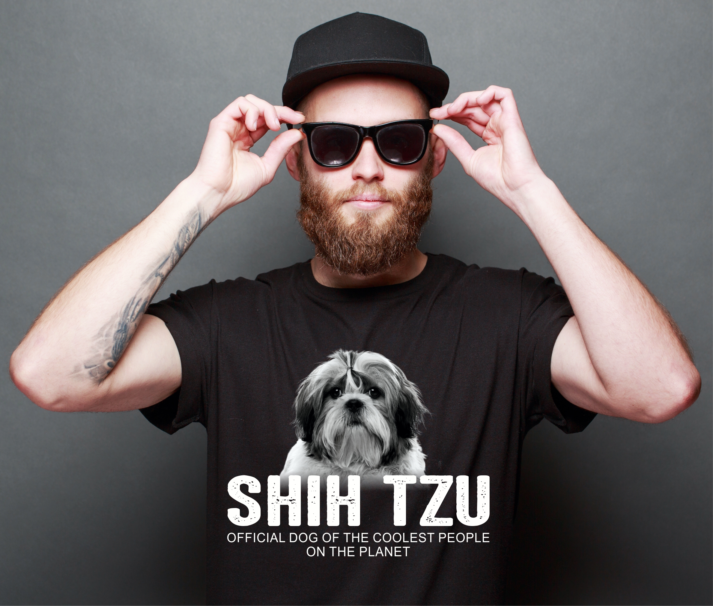 Shih Tzu Tibet Chinese Lion Dog Chrysanthemum Dog cool Leute lustig Shirt T-Shirt Hundemotiv Siviwonder