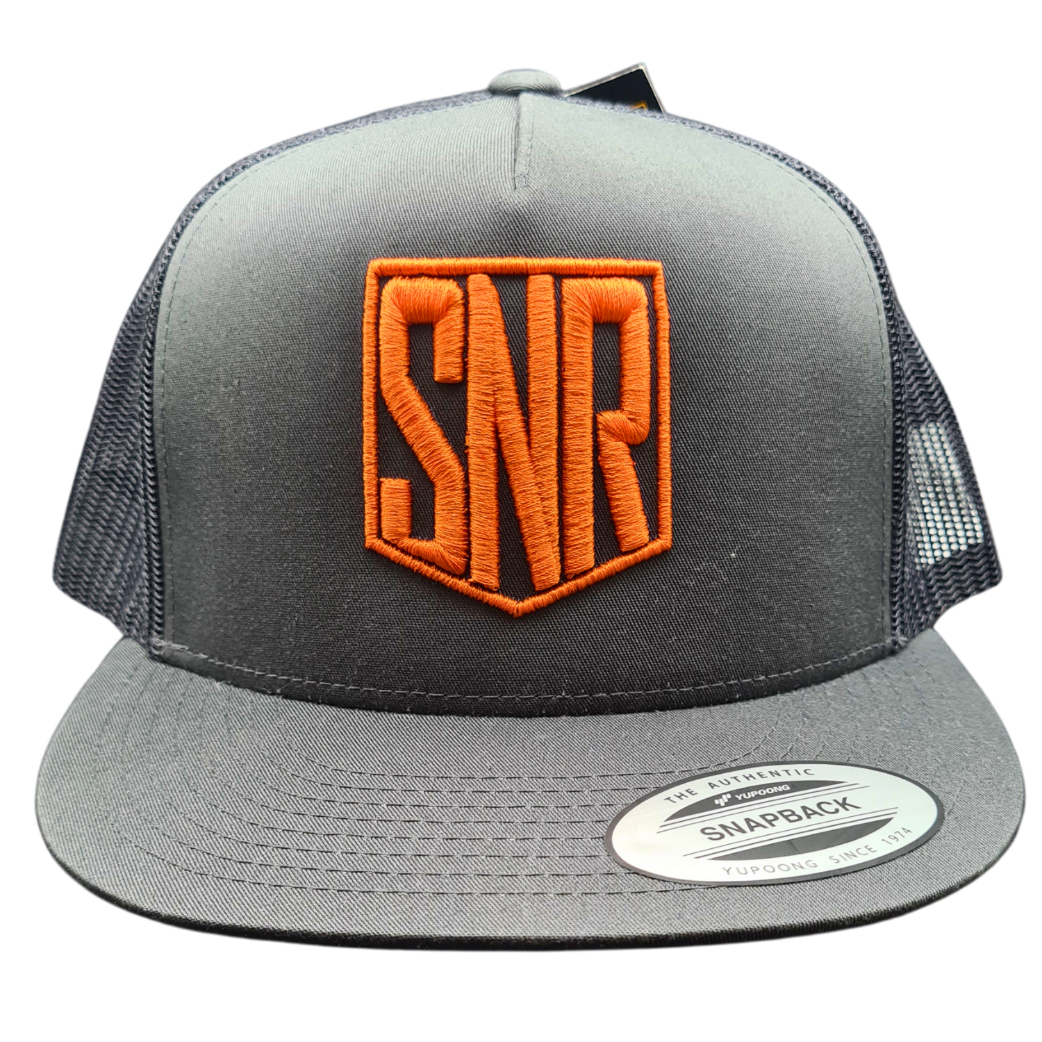 Shape and Ride Flexfit 5 Panel Cap SNR Logo orange 3D Stickerei