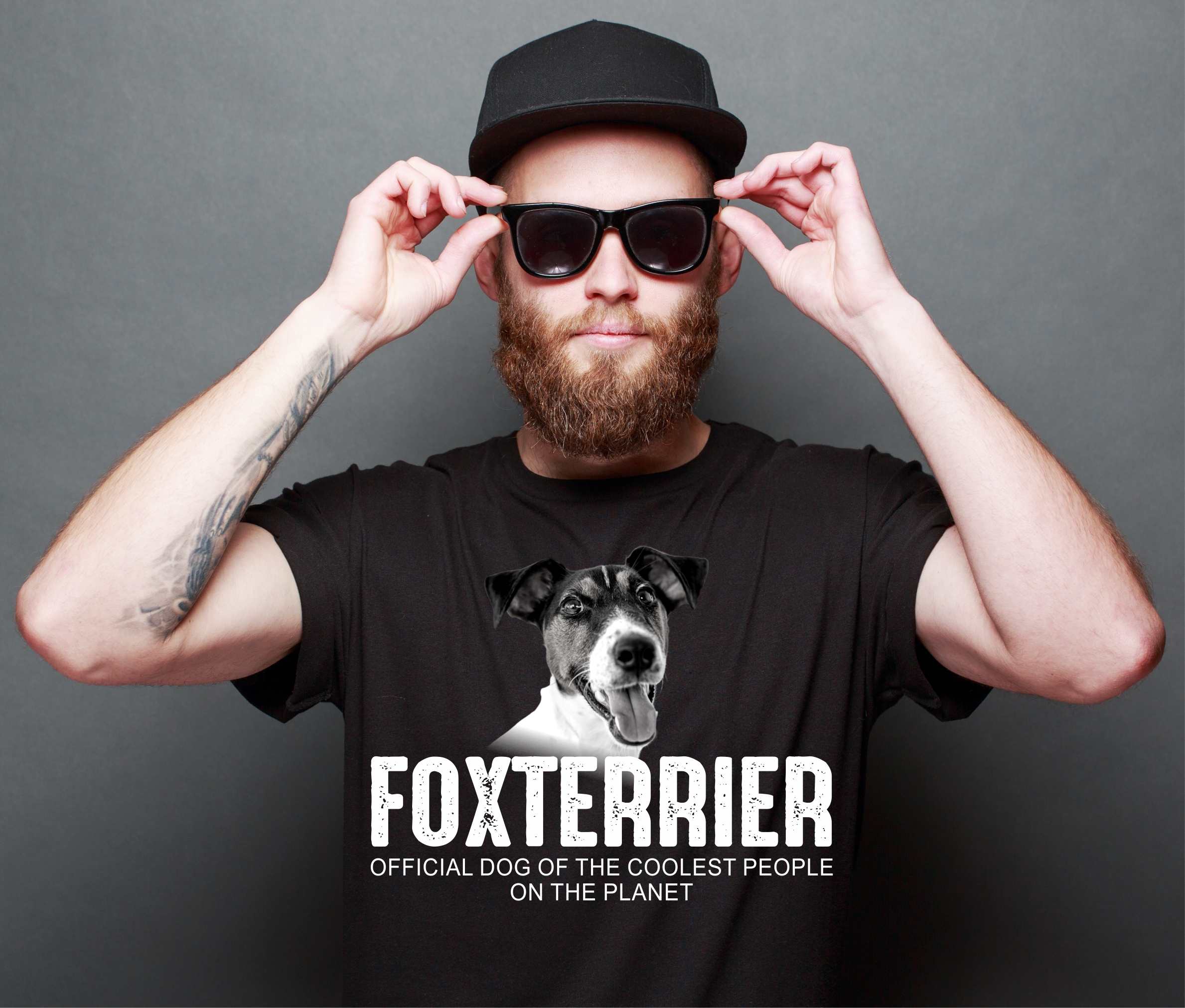 Foxterrier Foxie Fox Terrier Dog cool Leute lustig Shirt T-Shirt Hundemotiv Siviwonder