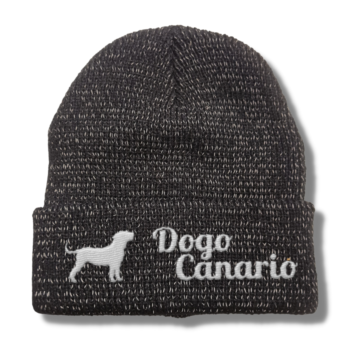 Dogo Canario reflektierende Mütze Stickerei Hund Winter Strickmütze reflex Beanie warm