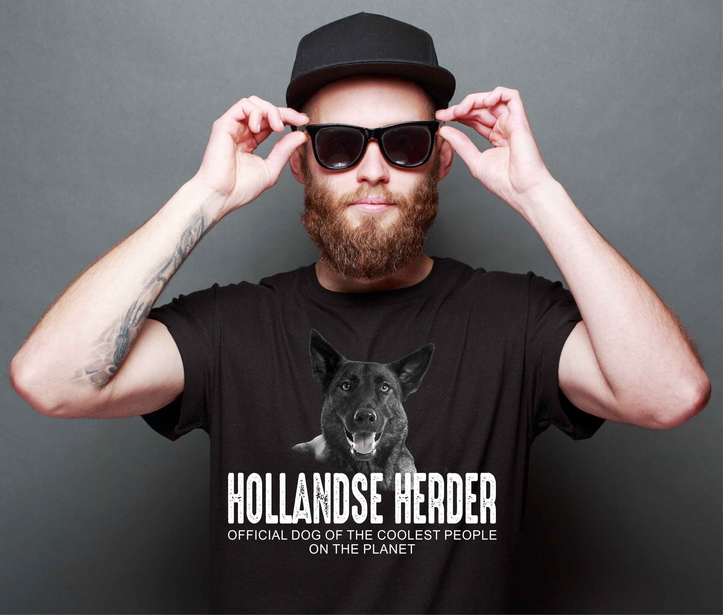 Hollandse Herder Herdershond Holländischer Schäferhund Dog cool Leute lustig Shirt T-Shirt Hundemotiv Siviwonder