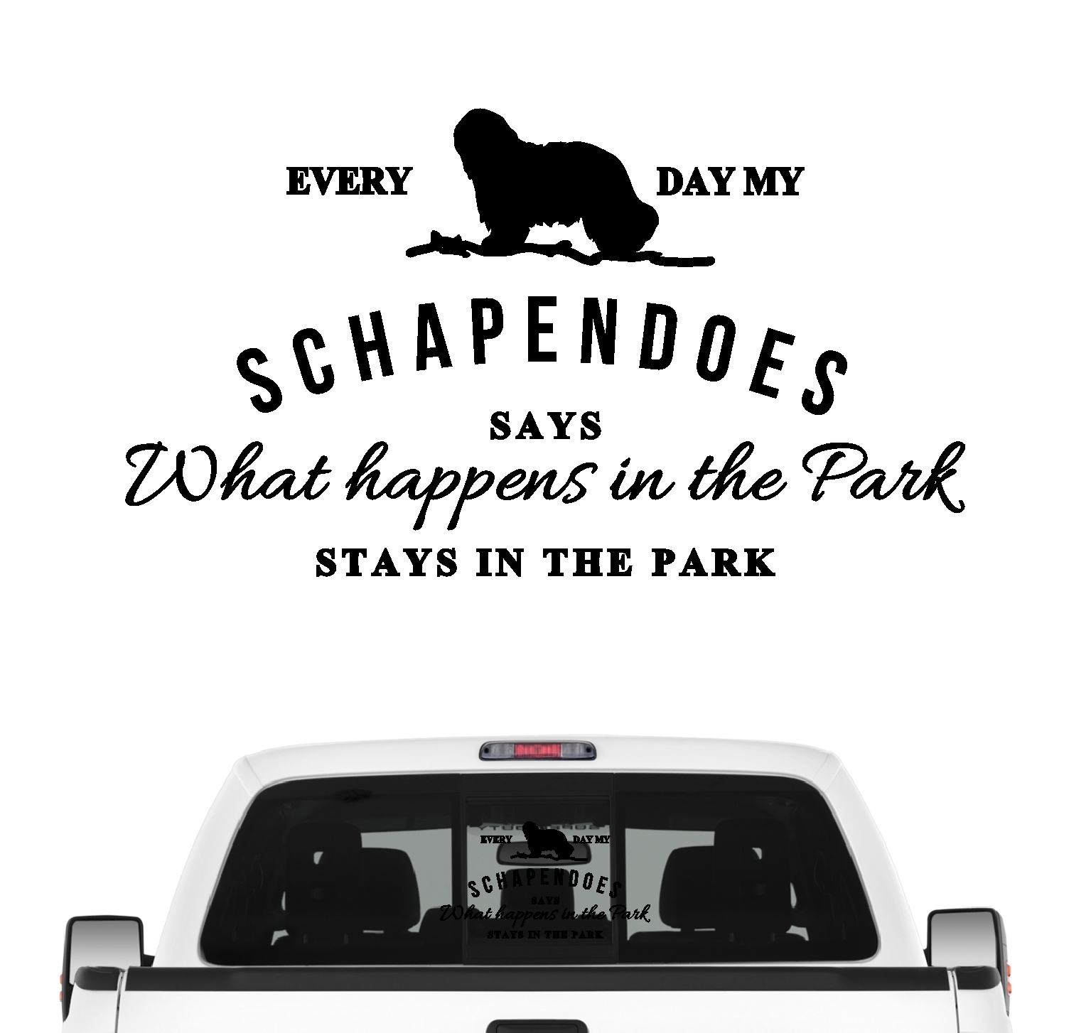Schapendoes Vintage Hundeaufkleber Hundemotiv Auto Folie Schapendoezen