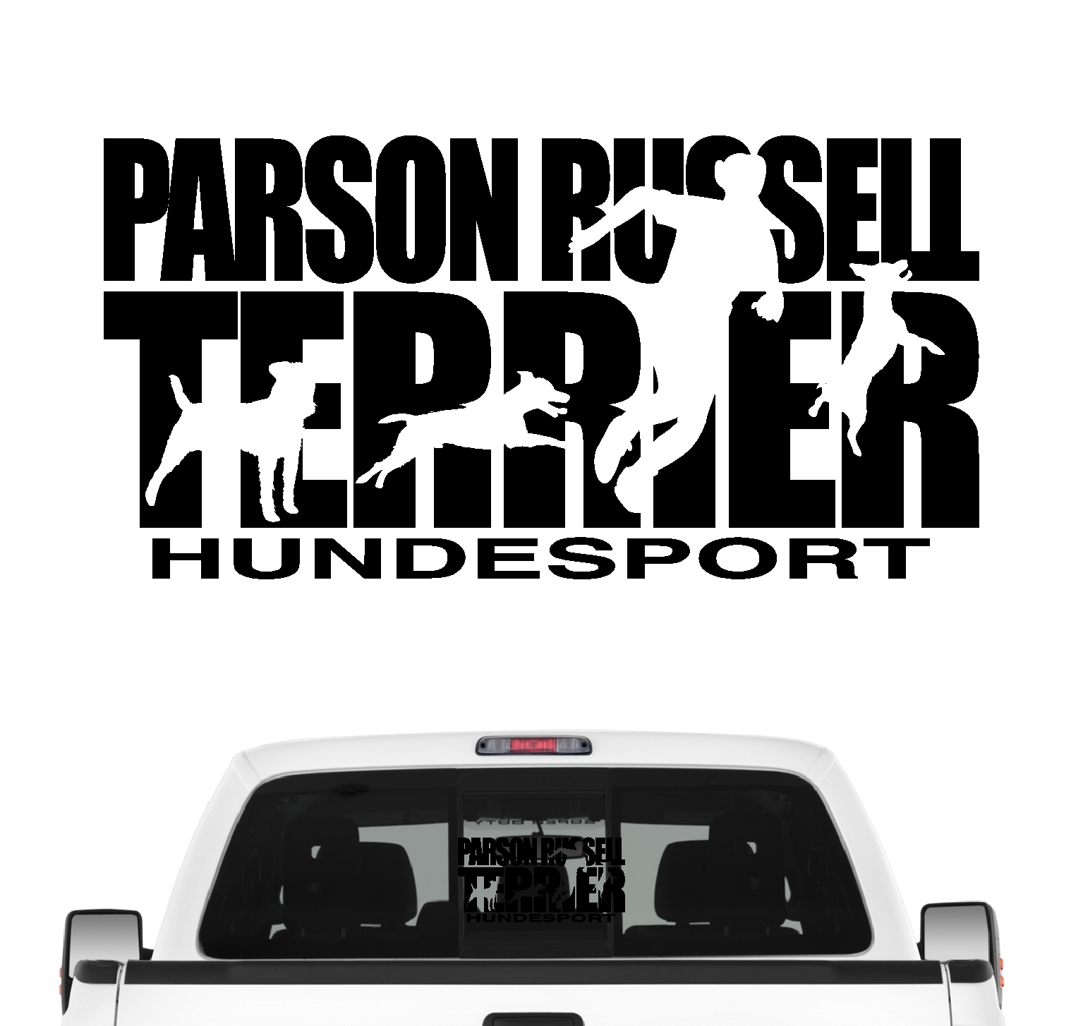 Parson Russell Terrier Hundesport Auto Aufkleber Hund Folie Jack Russel