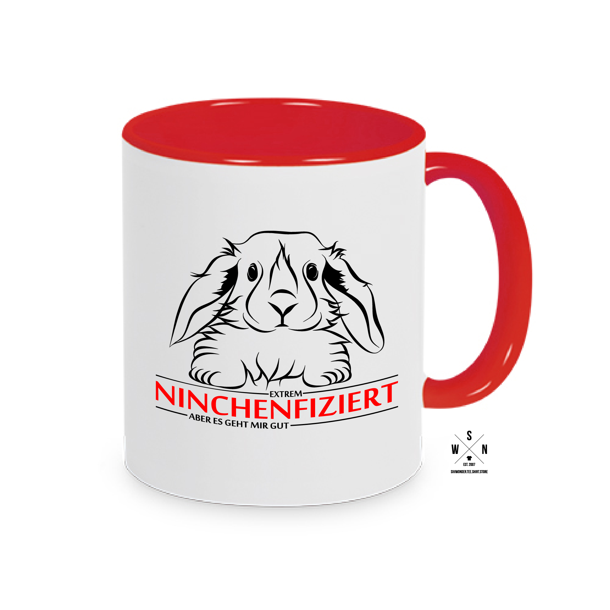 Tasse Kaffebecher INFIZIERT KANINCHEN NINCHENFIZIERT