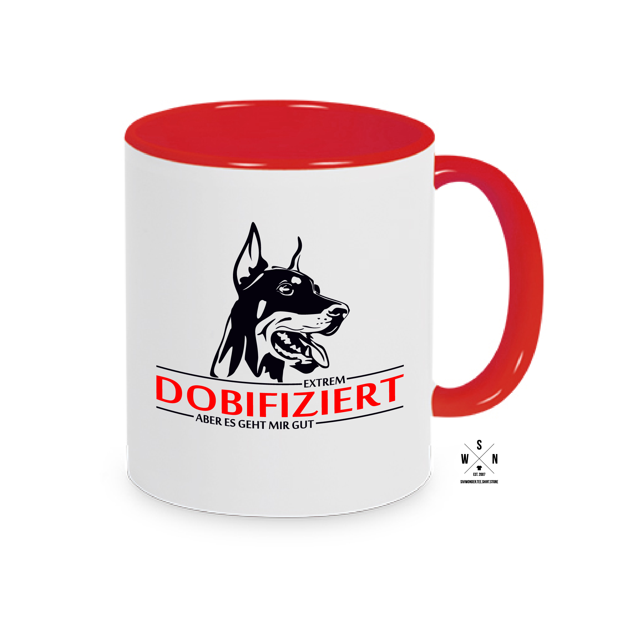 Tasse Kaffebecher INFIZIERT DOBERMANN DOBIFIZIERT
