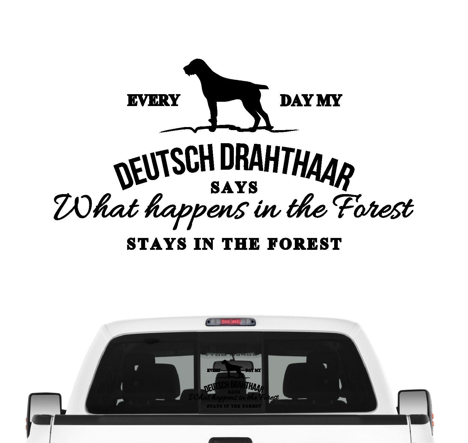 Deutsch Drahthaar Vintage Hundeaufkleber Hundemotiv Folie DD Deutscher Drahthaar Deutscher Drahthaariger Vorstehhund Drahthaar German Wirehaired Pointer Jagdhund Jäger