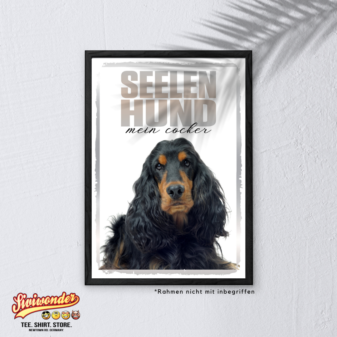 Cocker Spaniel 2 Seelenhund Dog Schild Spruch Türschild Hundeschild Warnschild Soulmate