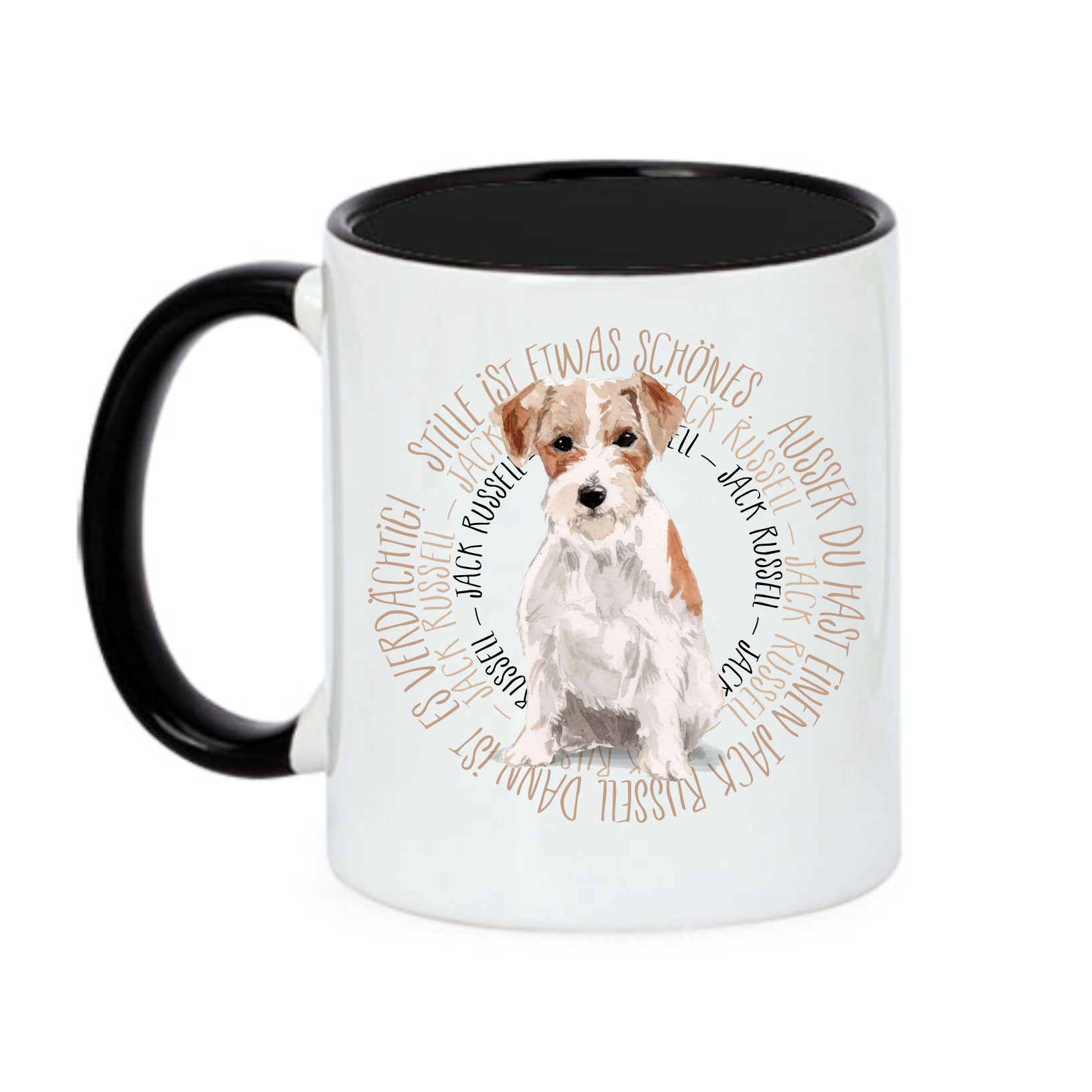 JACK RUSSELL TASSE CIRCLE WATERCOLOUR Motiv by SIVIWONDER