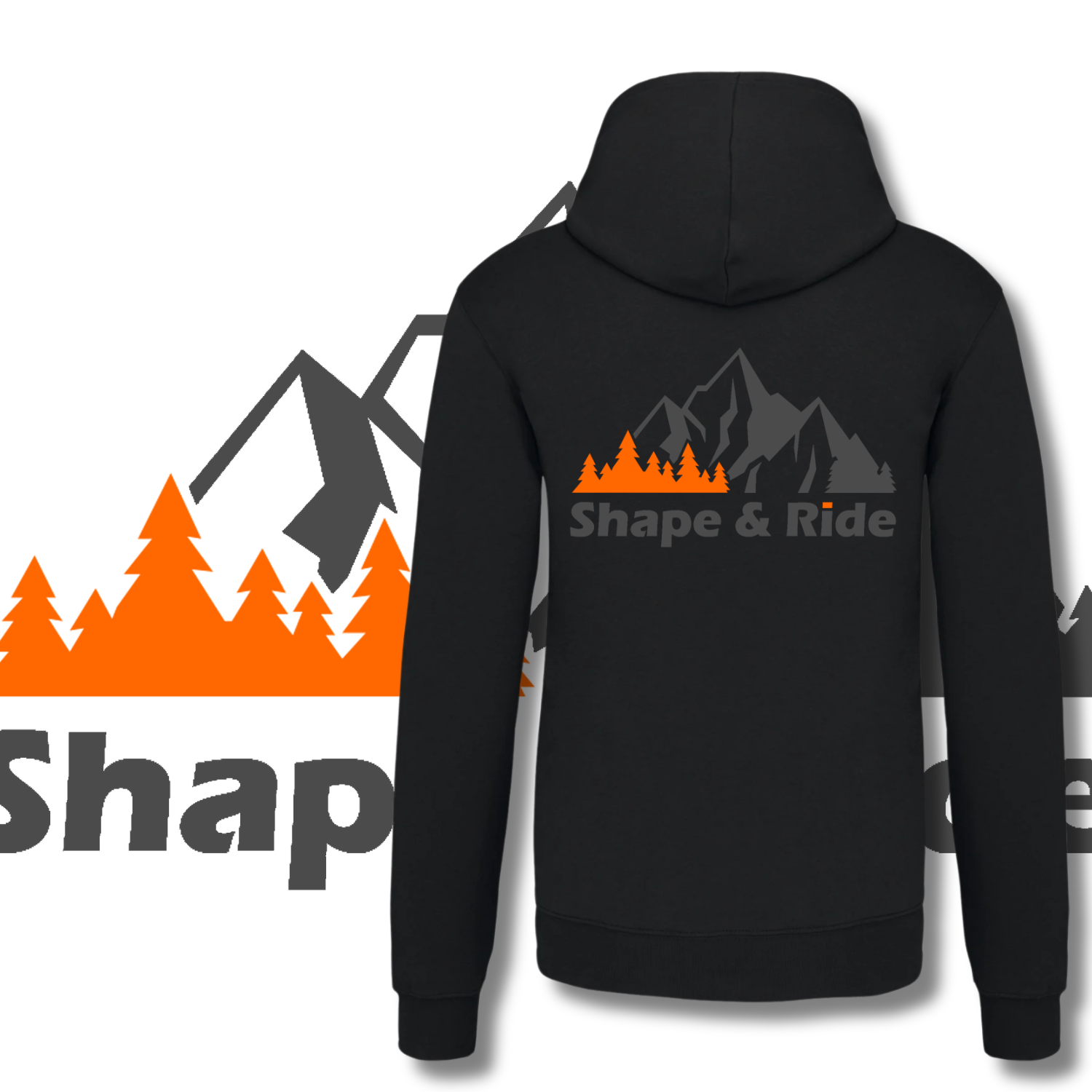 Shape and Ride Hoodie Kapuzenpullover Männer Unisex navy blau