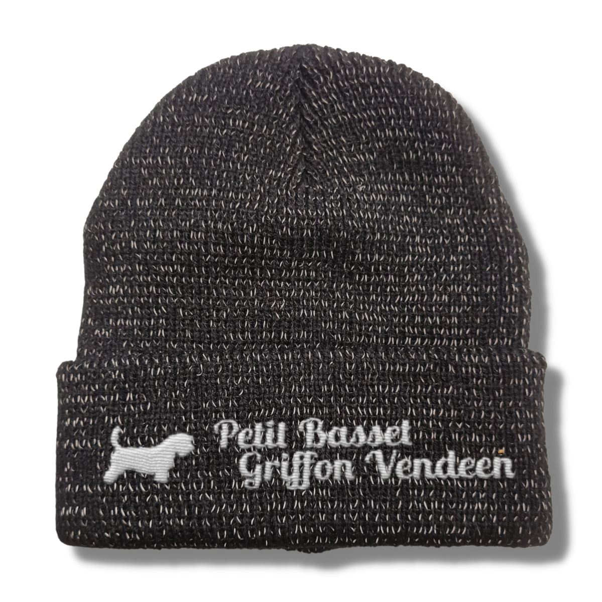 Petit Basset Griffon Vendeen reflektierende Mütze Stickerei Hund Winter Strickmütze reflex Beanie wa