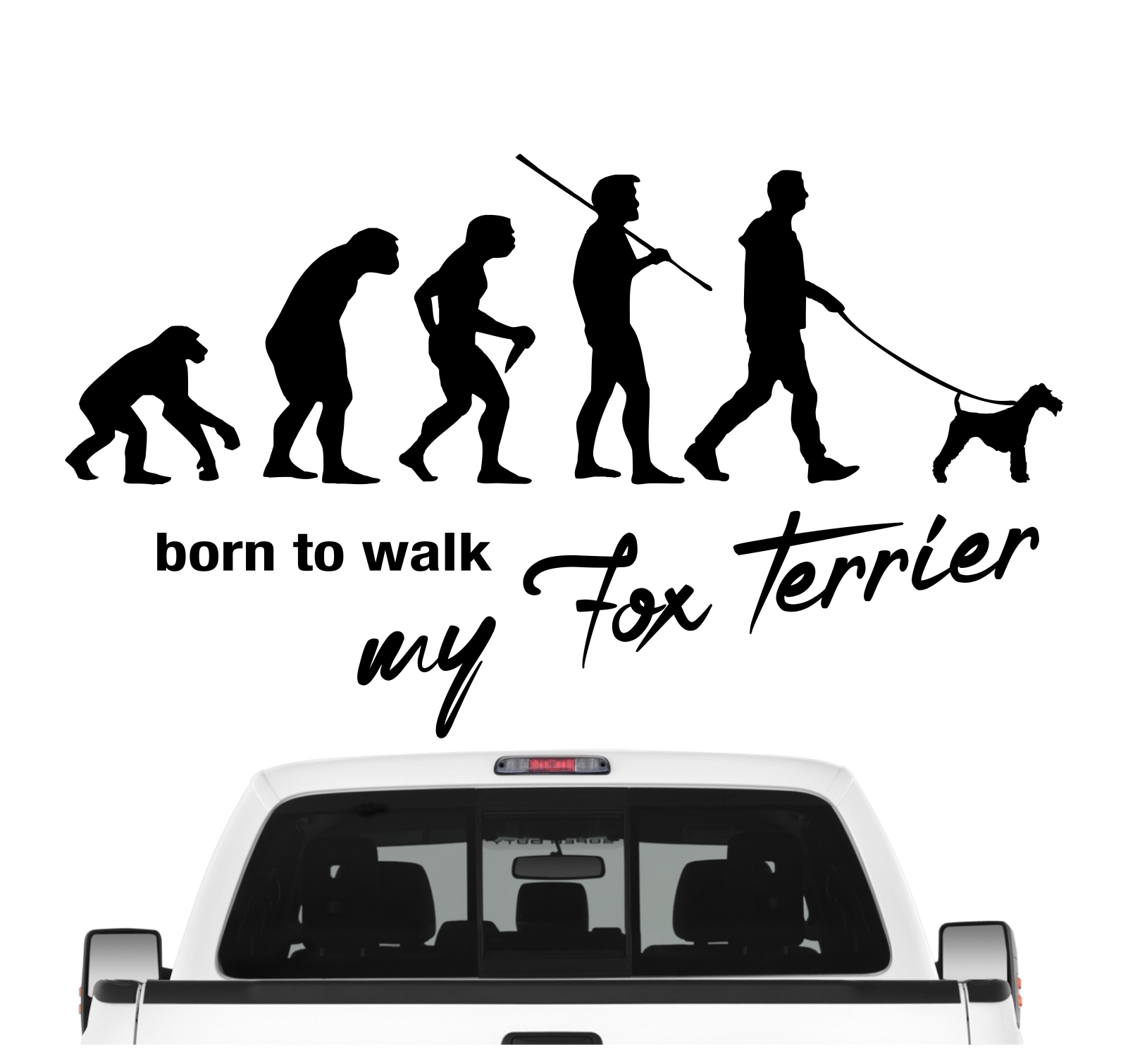 Foxterrier Foxie Fox Terrier Evolution Born to Walk Hunde Aufkleber Sticker Autoaufkleber Wandtattoo TattooFoxterrier Foxie Fox Terrier Evolution Born to Walk Hunde Aufkleber Sticker Autoaufkleber Wandtattoo Tattoo