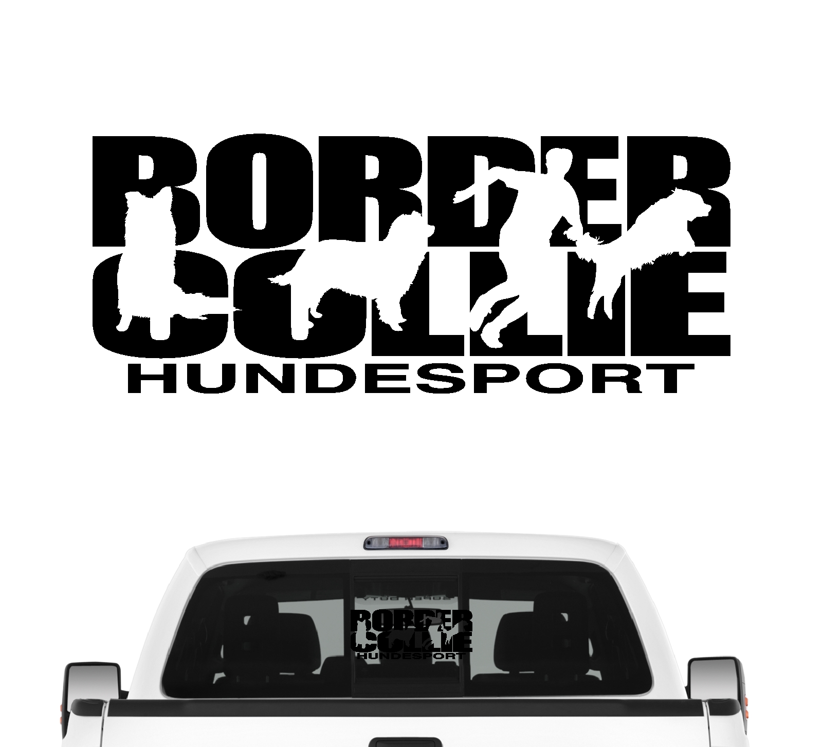 Border Collie Hundesport Autoaufkleber Hund Folie Aufkleber Sheepdog Scotch