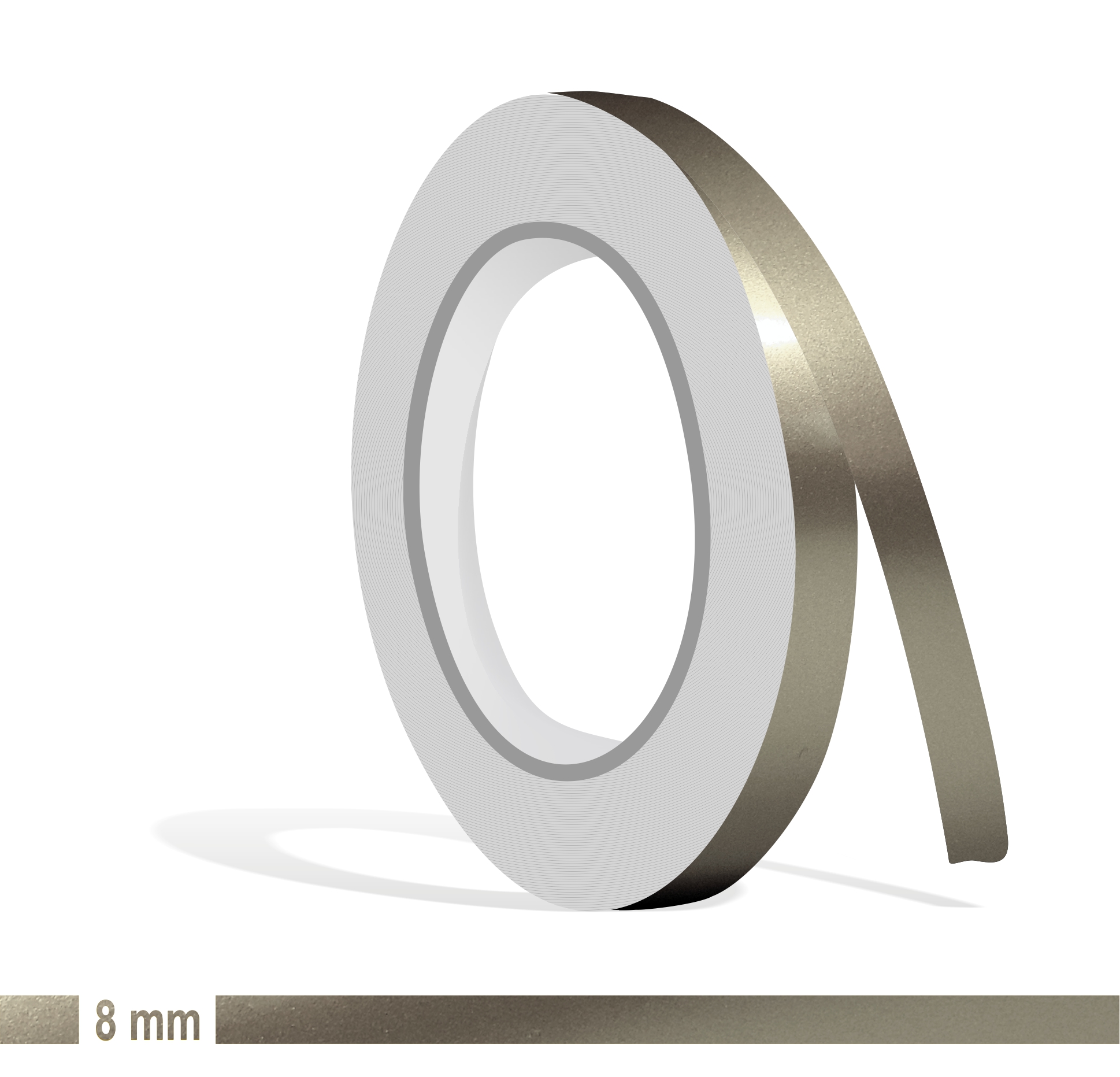 Zierstreifen nickel metallic Glanz in in 10 m Länge für Auto Boot Klebeband Dekorstreifen Tuningstreifen Autofolie Siviwonder
