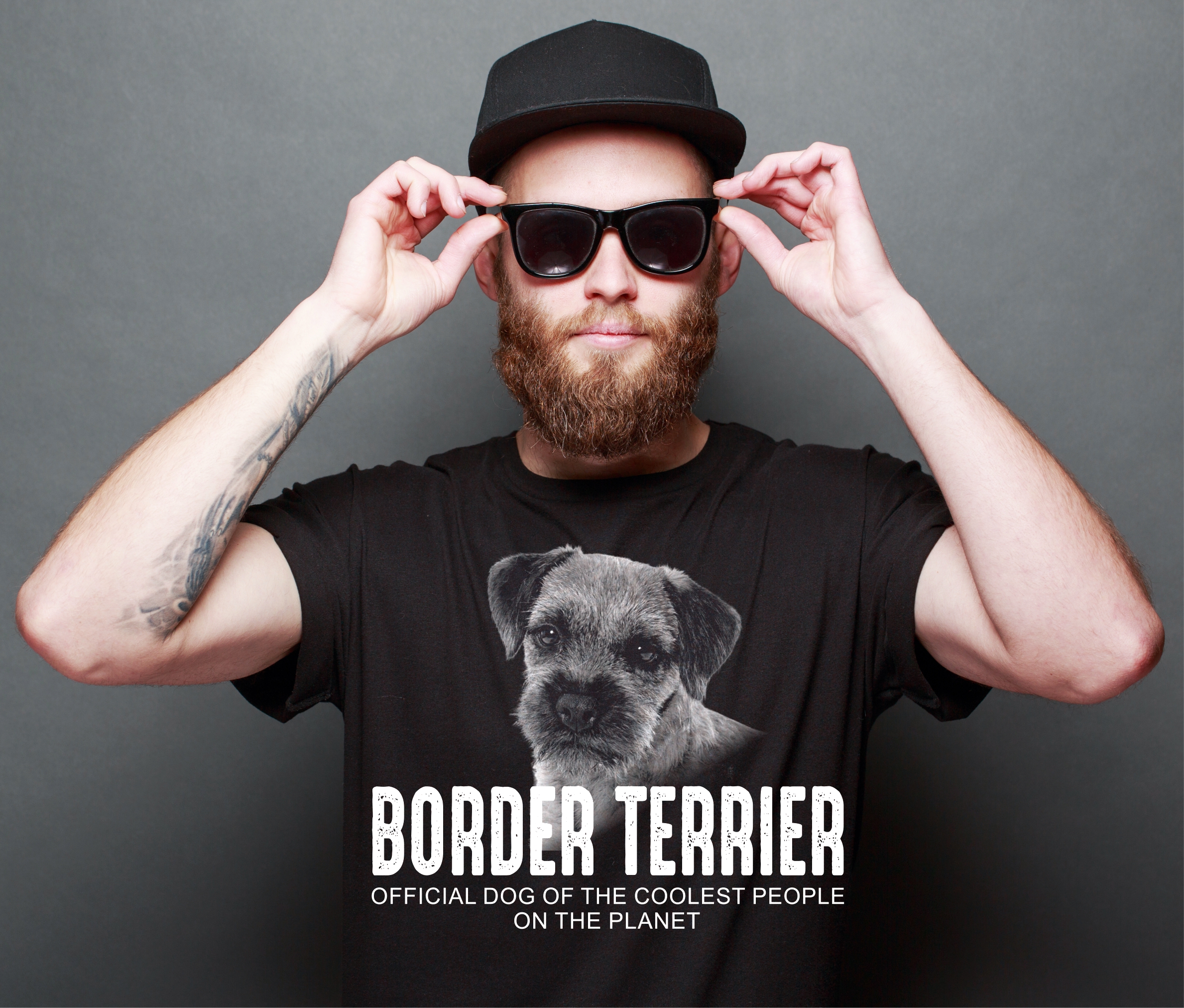 Unisex T-Shirt Border Terrier cool Leute lustig Hundemotiv Siviwonder