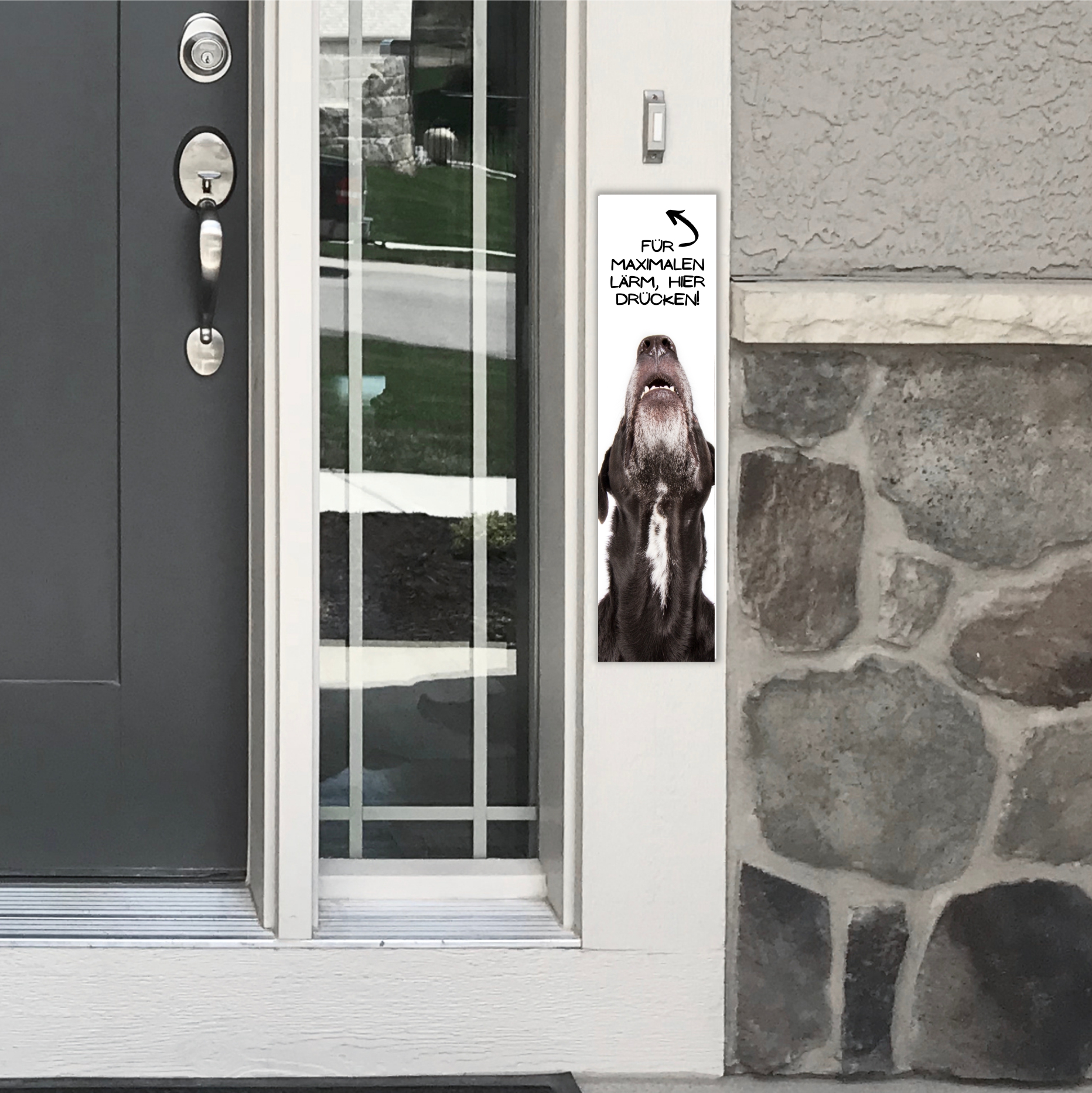 Hund Mischling Dog Türschild Warnschild Hundeschild Schilder happy Design by Siviwonder