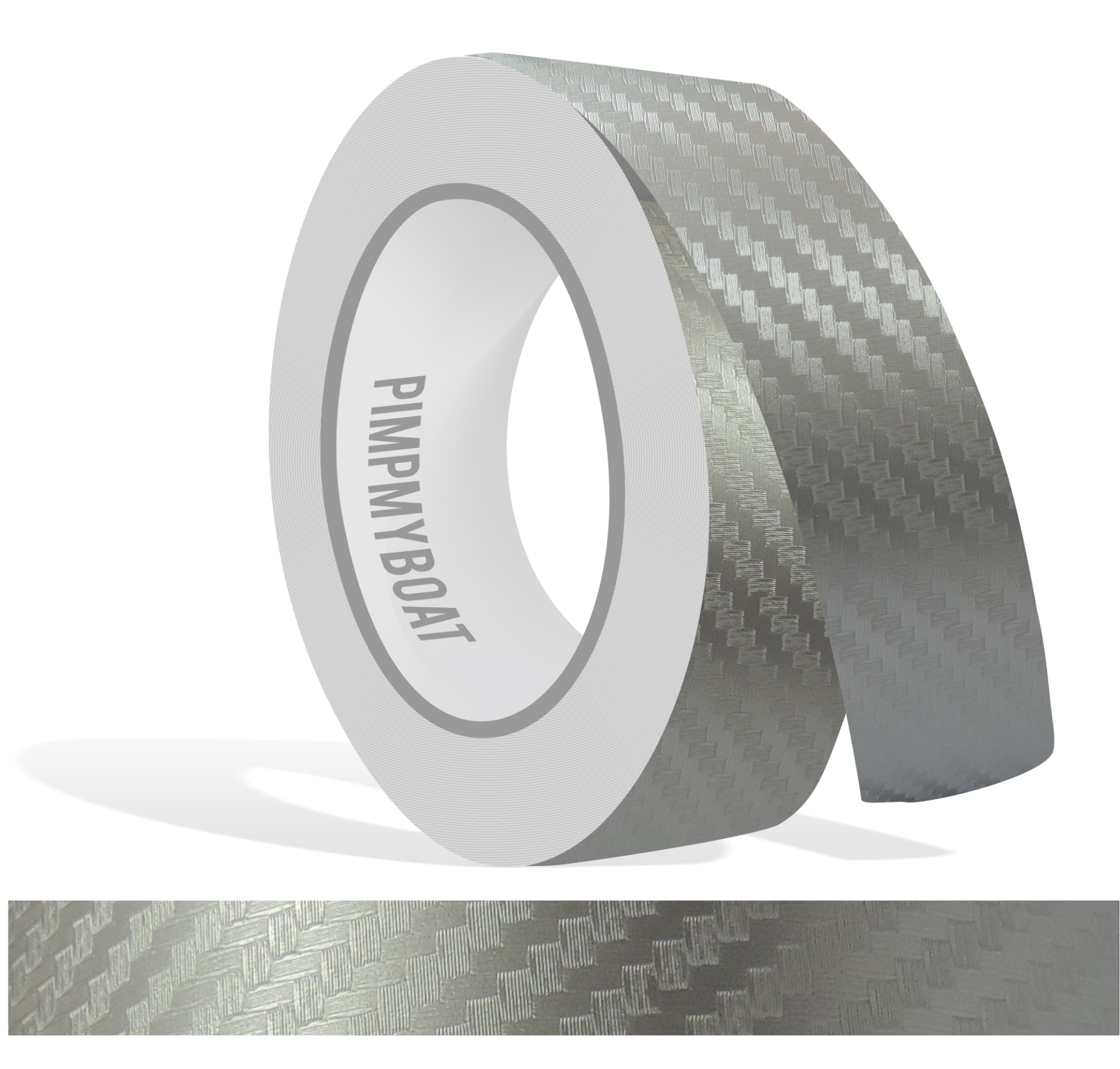 Zierstreifen silber grau carbon in in 10 m Länge für Auto Boot Klebeband Dekorstreifen Tuningstreifen Autofolie Siviwonder