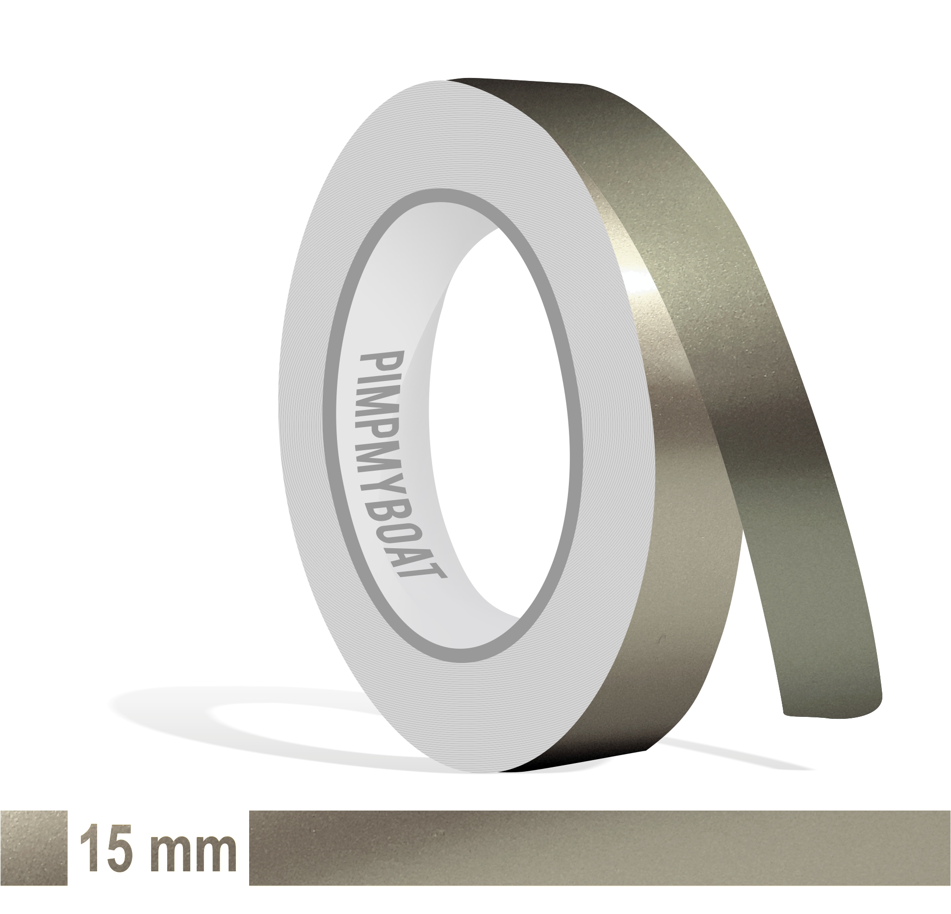Zierstreifen nickel metallic Glanz in in 10 m Länge für Auto Boot Klebeband Dekorstreifen Tuningstreifen Autofolie Siviwonder