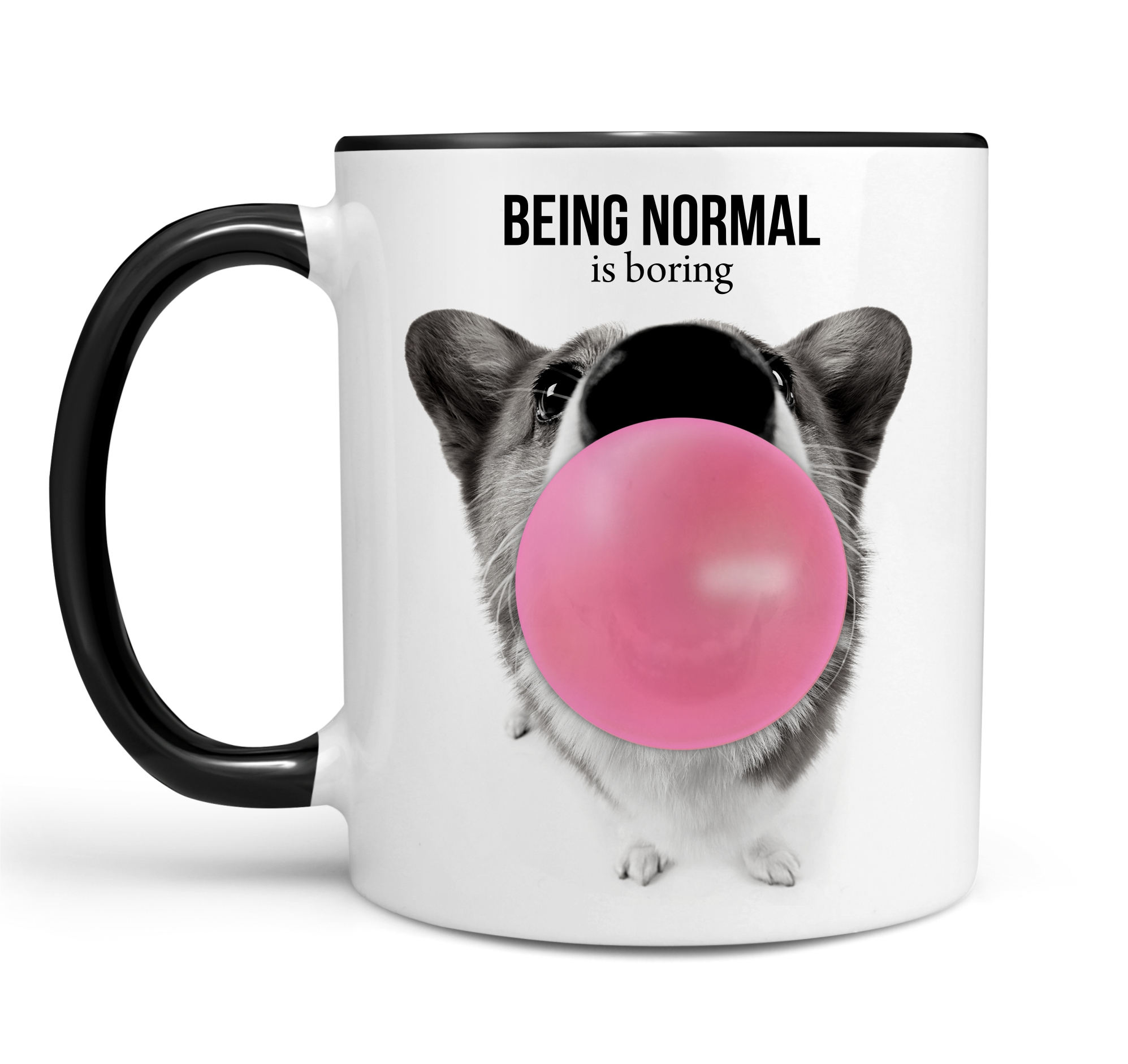 Tasse Corgi Büro Bubble normal Terrier Kaffee lustig Kaffeebecher Design Spruch Hund
