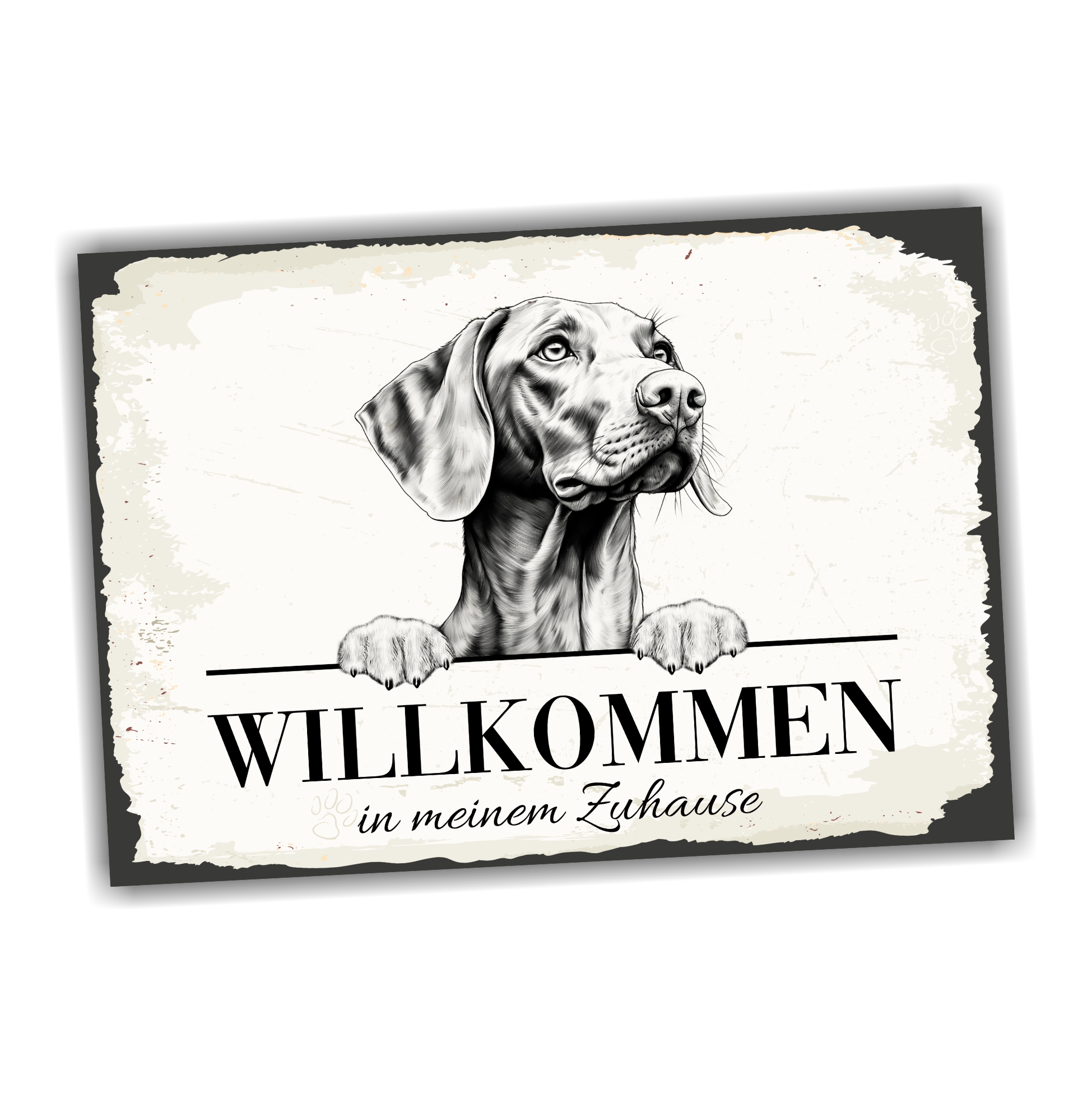 Magyar Vizsla Hundeschild Willkommen Zuhause Magyar Vizsla  Schild Achtung Spruch