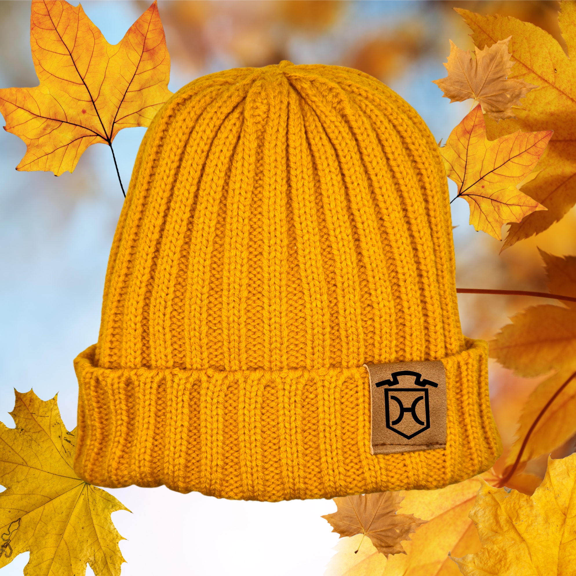 Strickmütze Holsteiner  Brandzeichen Pferd reiten Beanie Mütze Urban Witzig Spruch Warm Winter Herbst Farben
