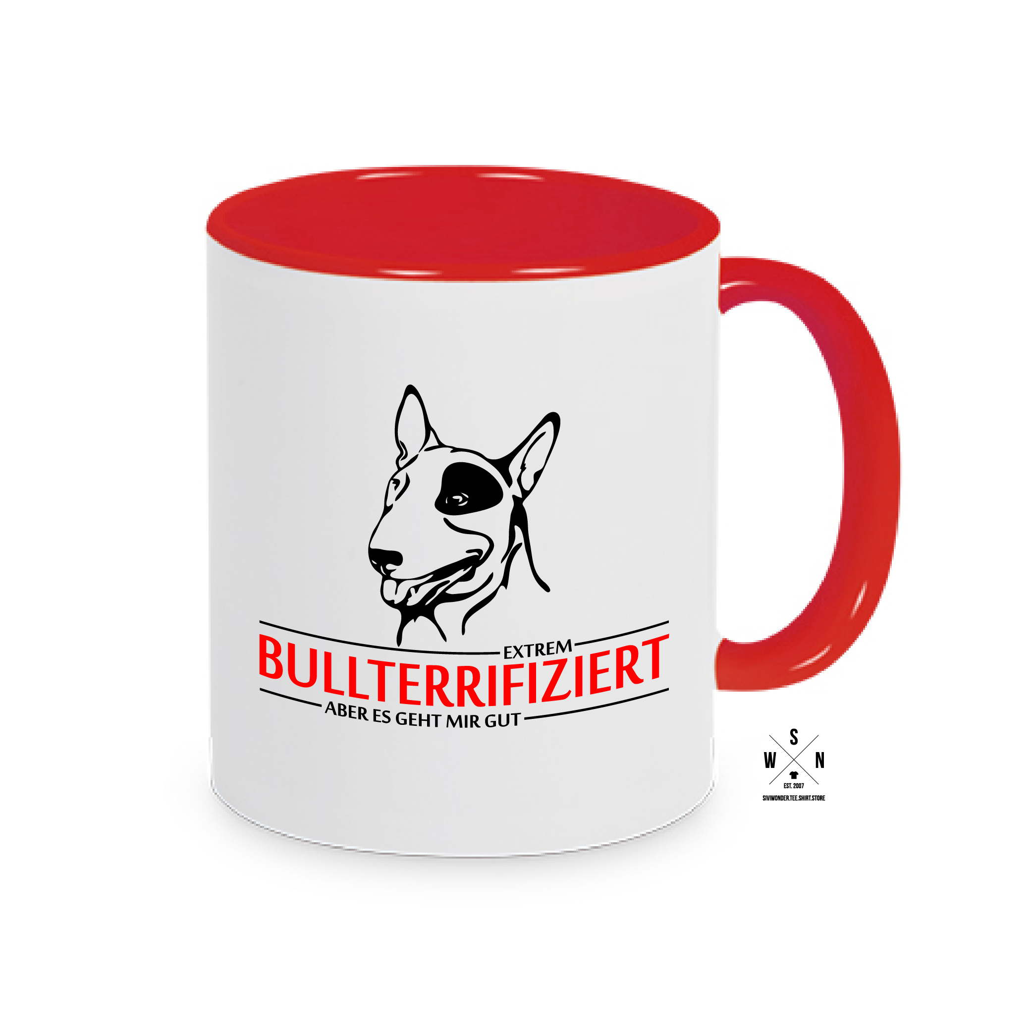 Tasse Kaffebecher INFIZIERT BULLTERRIER BULLTERRIFIZIERT