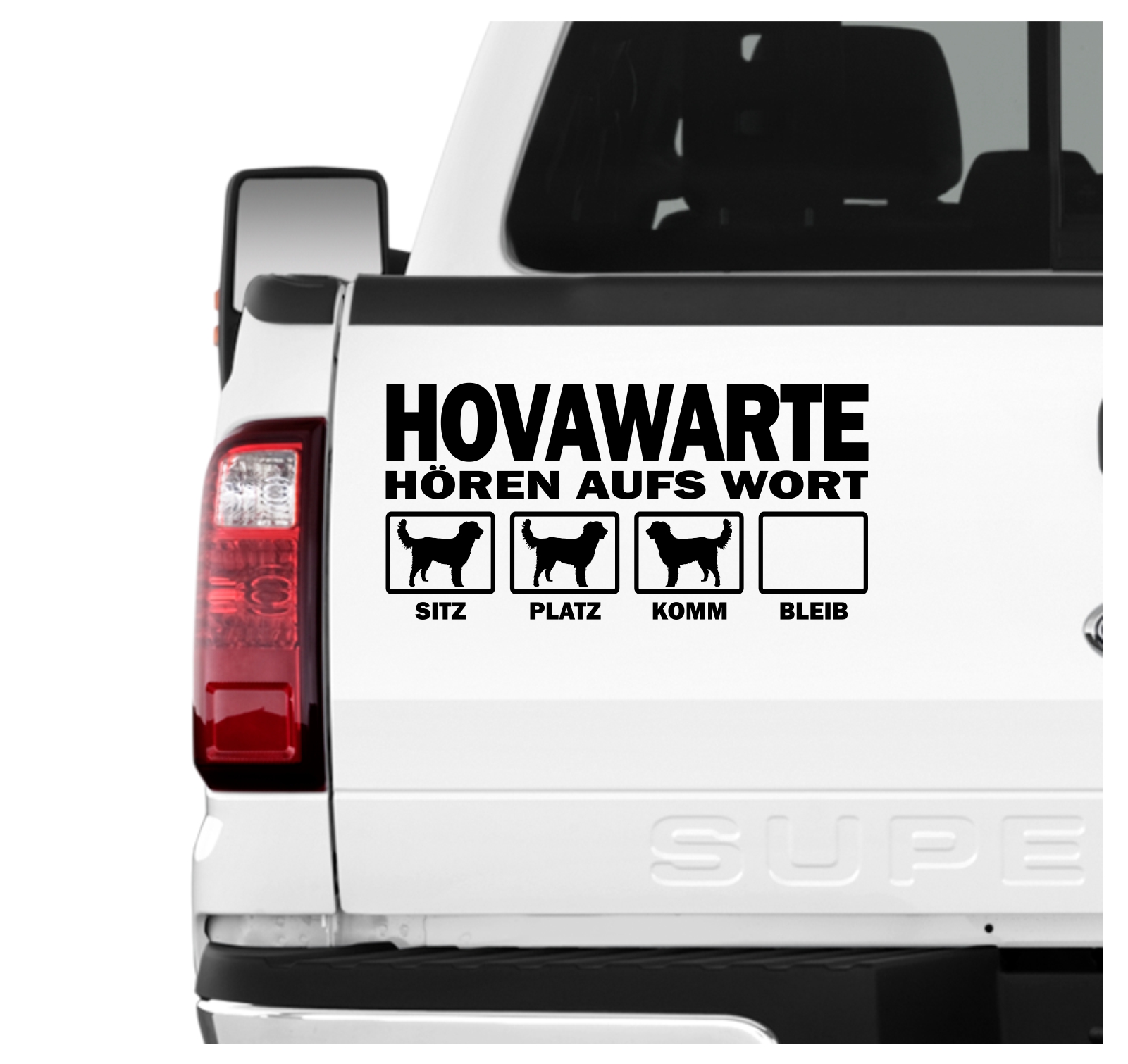 Hovawart Hovi Working hovewart hört aufs Wort Hunde Auto Aufkleber Autoaufkleber Hund Folie