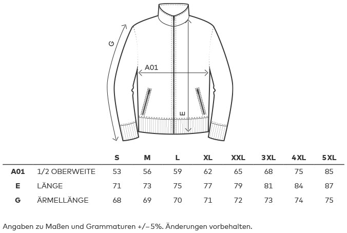 Kayserhof Sweatjacke Männer unisex