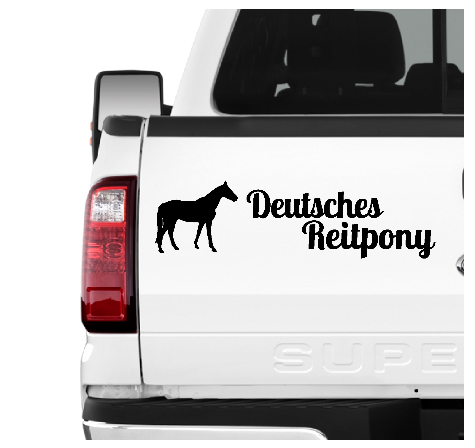 Deutsches Reitpony Pony Aufkleber 3er Set Pferdeaufkleber Pferd reiten Auto Folie by SIVIWONDER