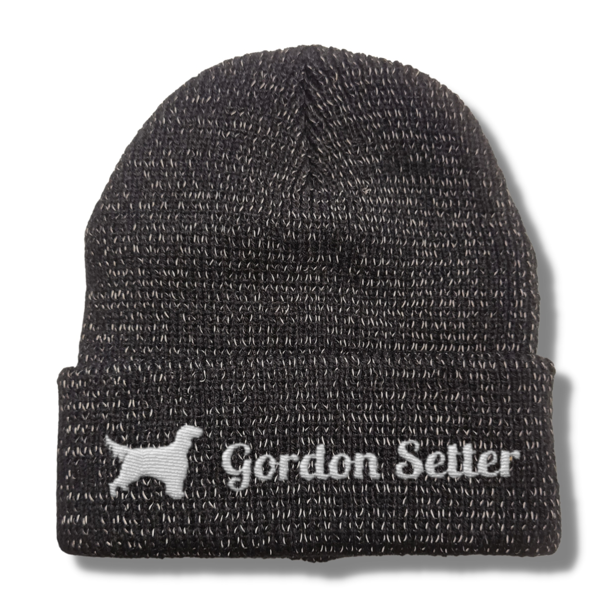 Gordon Setter reflektierende Mütze Stickerei Hund Winter Strickmütze reflex Beanie warm