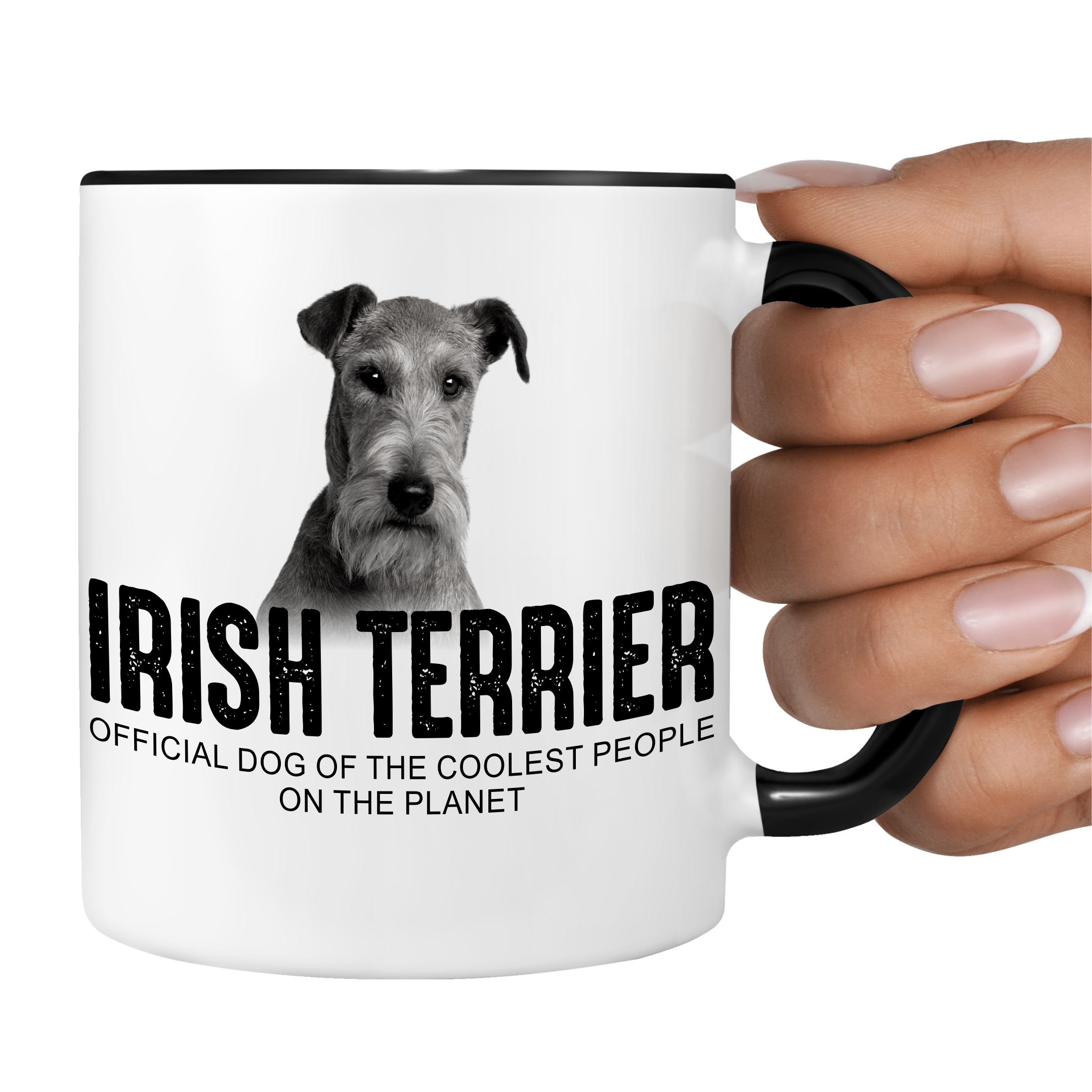 Irish Terrier roter Teufel der rote Ire  Dog Tasse Kaffeetasse Kaffeebecher happy Design by Siviwonder